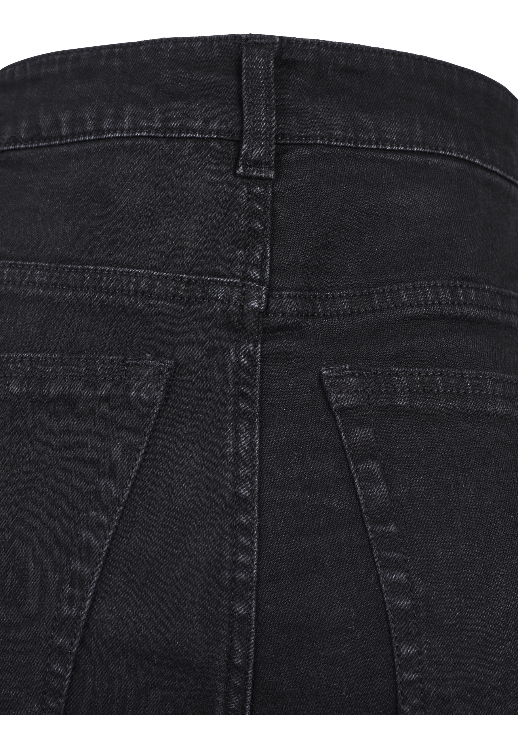 URBAN CLASSICS Stoffhose »Urban Classics Damen Ladies Highwaist Denim Lace Up Shorts«