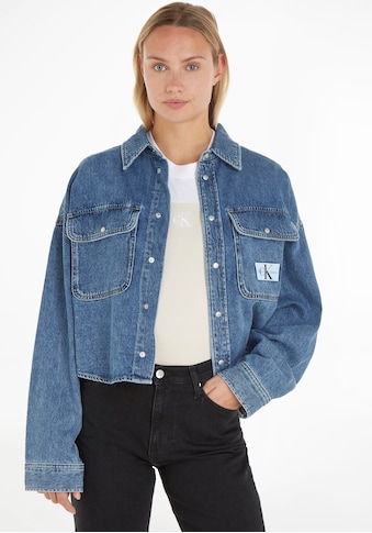 Calvin Klein Jeans Jeansbluse »OVERSIZED CROP ROUNDED HEM SHIRT« kaufen