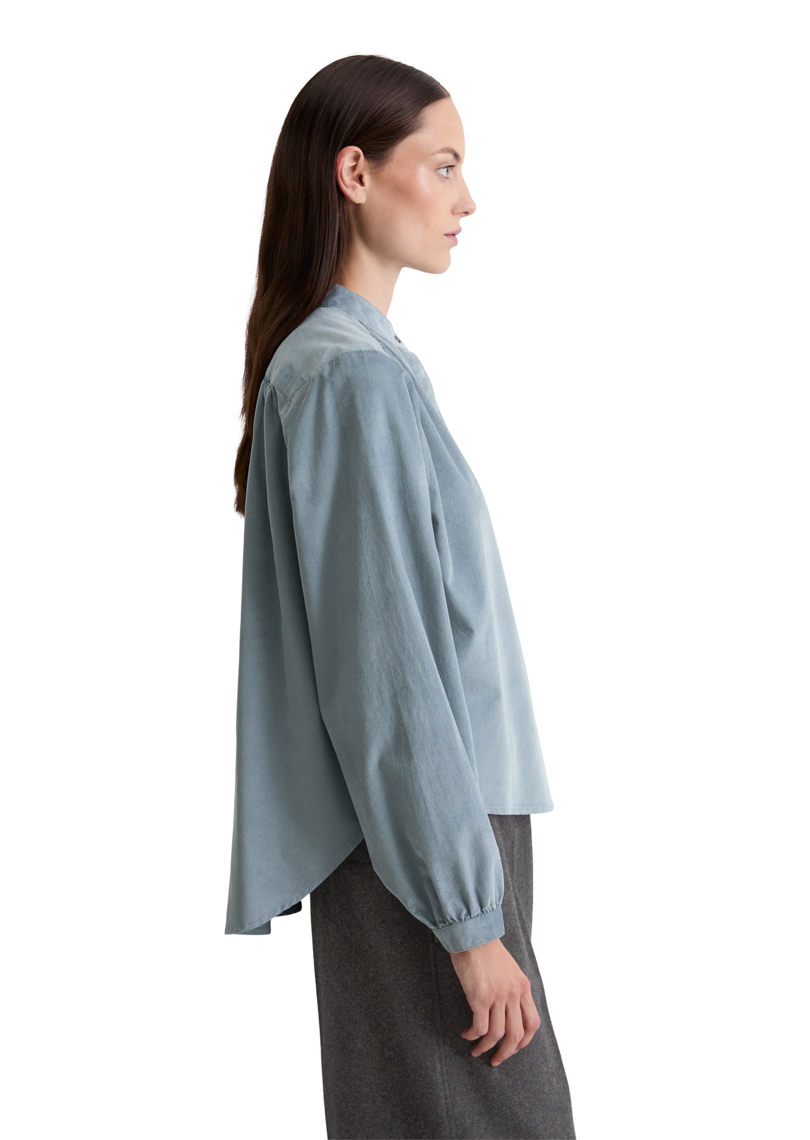 Marc OPolo Langarmbluse "aus Organic-Cotton-Viskose-Mix" günstig online kaufen