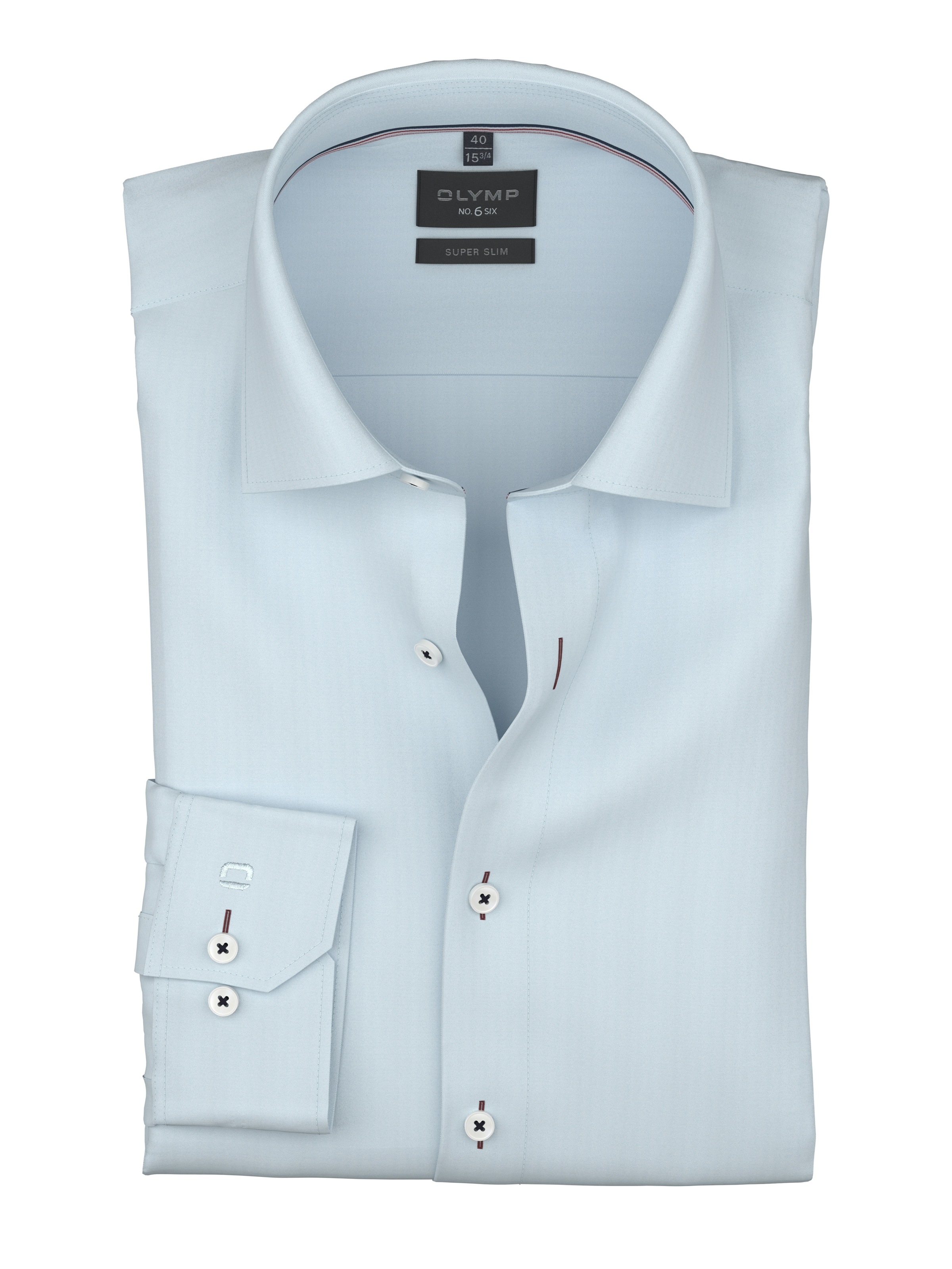 OLYMP Langarmhemd »No 6 six« super slim, Kentkragen, Businesshemd