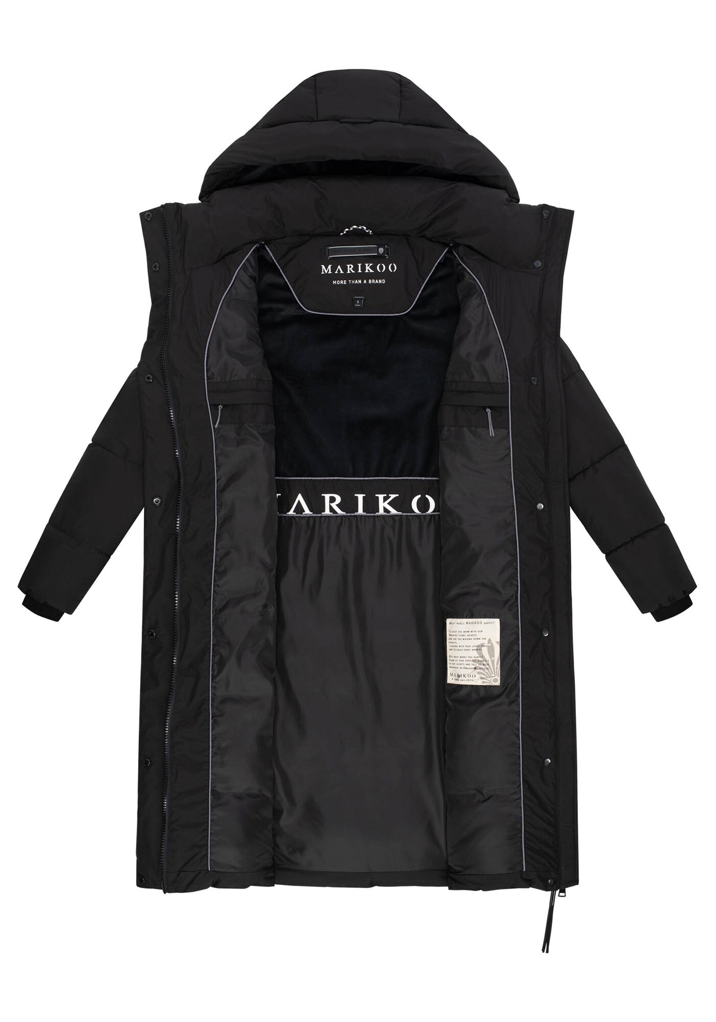 Marikoo Winterjacke »Chumanii« mit Belüftungsöffnungen am Jackensaum