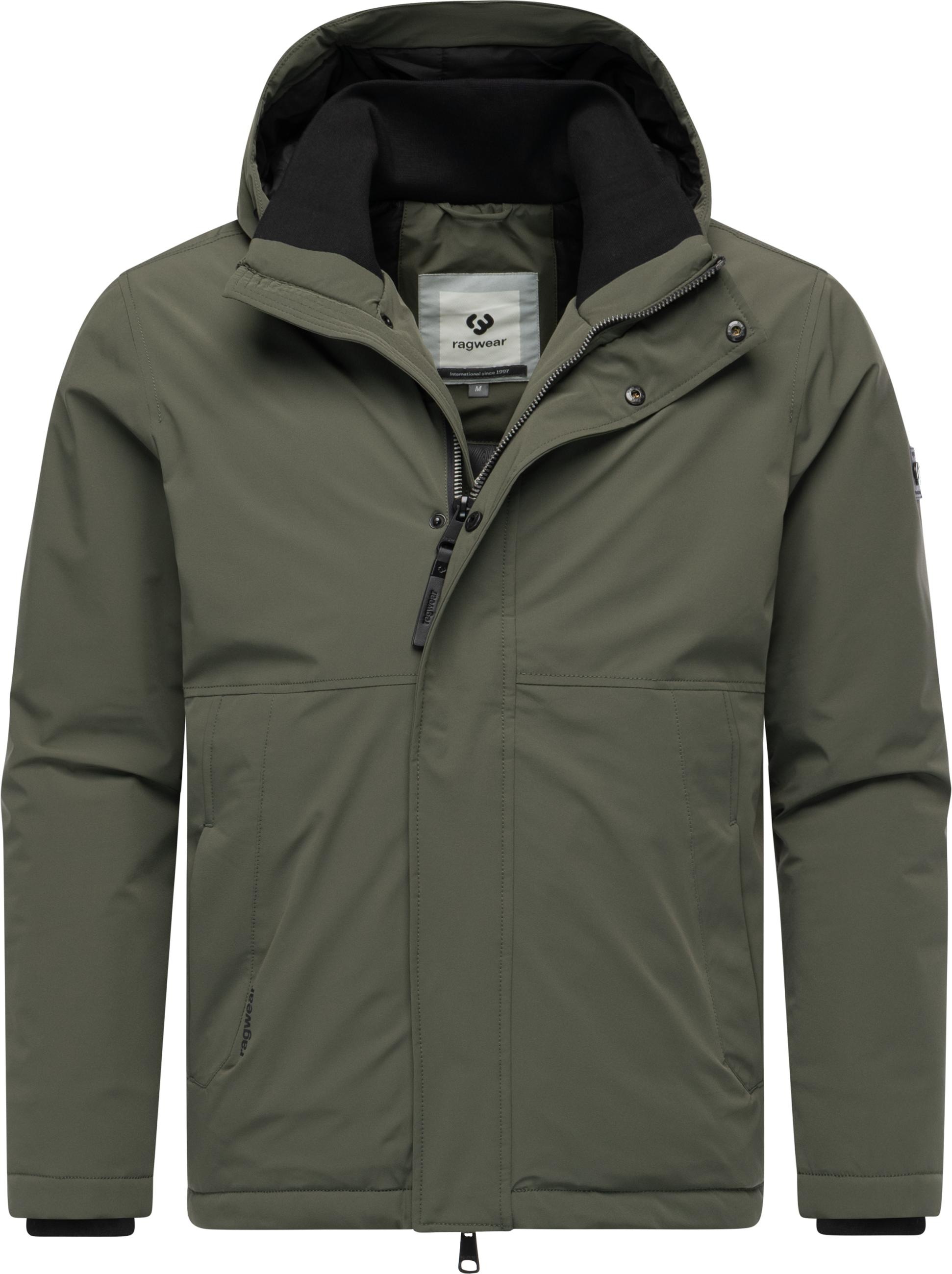 Outdoorjacke RAGWEAR "Saqon YOUMODO", Herren, Gr. S (48), grün (olivgrün), Obermaterial: 90% Nylon, 10% Elasthan; Innenfutter: 100% Polyester; Wattierung: 100% Polyester, gerade hüftbedeckend, hoch geschlossener Ausschnitt, Ärmel ohne Ärmelschlitz abgeste 3