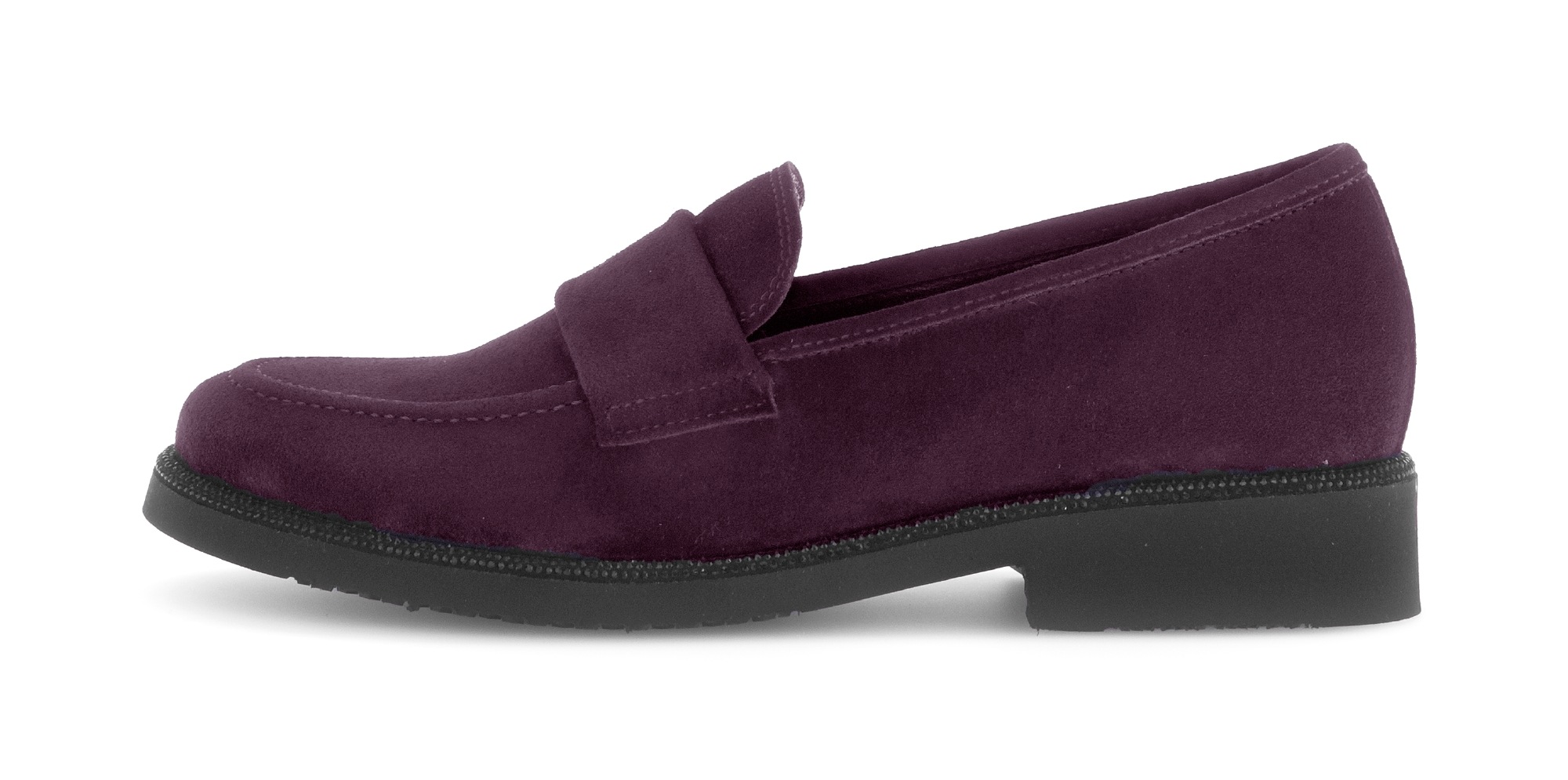 Gabor Loafer, Blockabsatz, Sipper, Businessschuh mit Schucksteinen am Sohlenrand