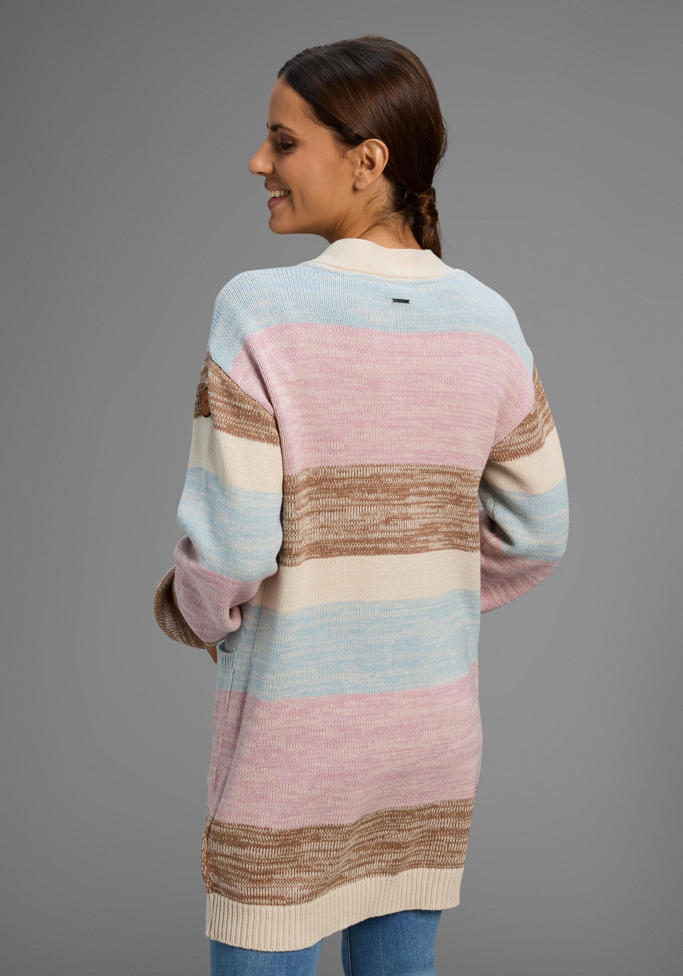 KangaROOS Strickjacke, in offener Long-Form