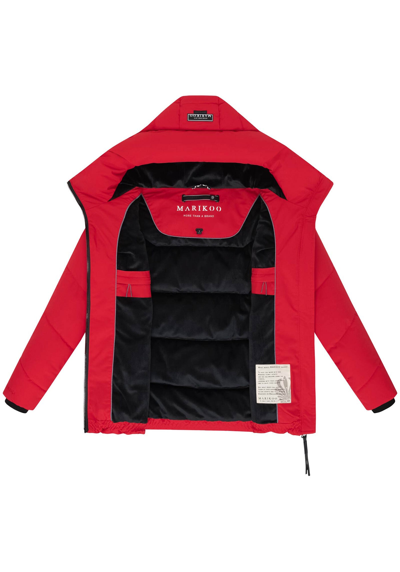 Marikoo Winterjacke »Kuscheltatze«, mit extra hohem Kragen