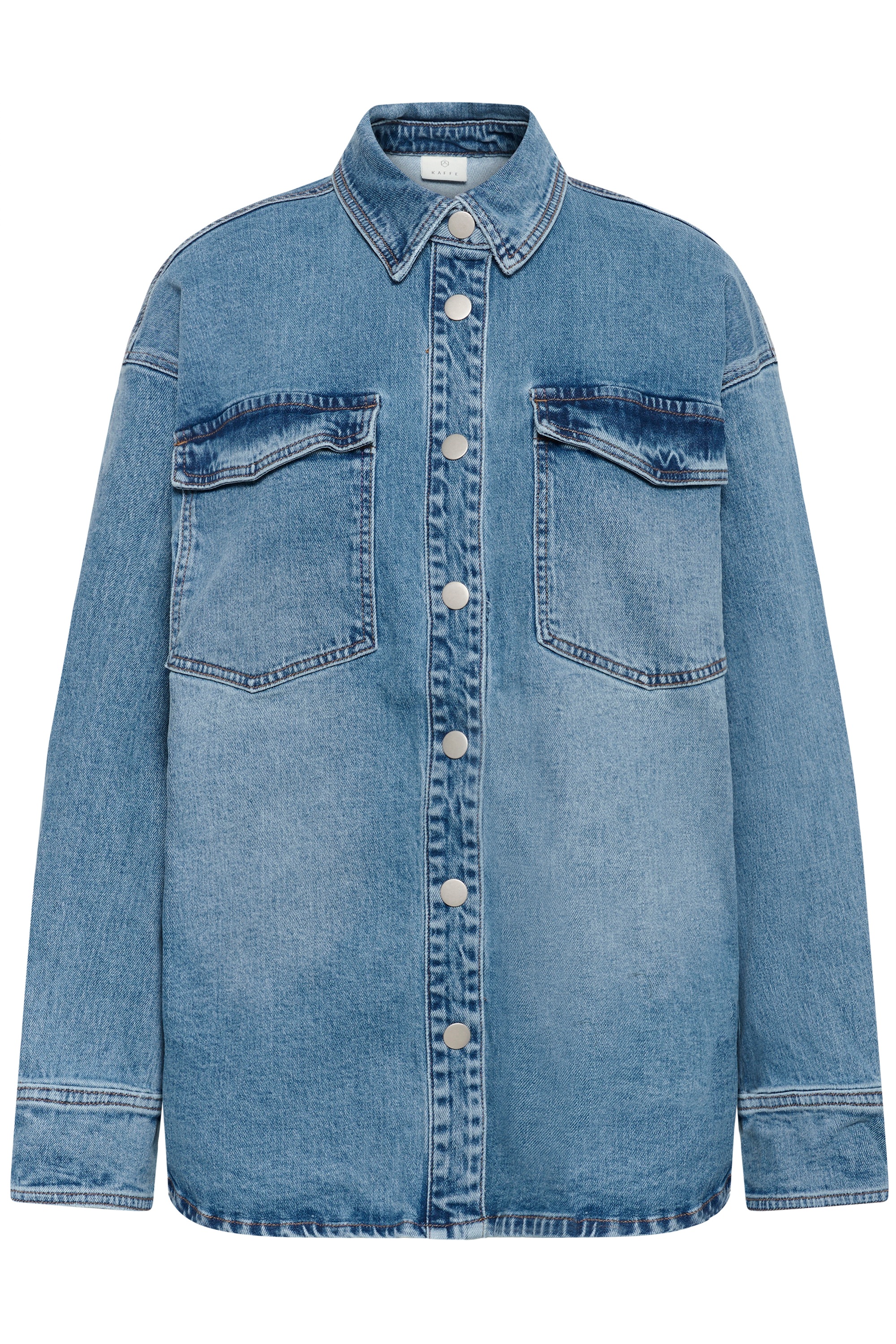KAFFE Jeansbluse "Damen Jeanshemd KAleanne"
