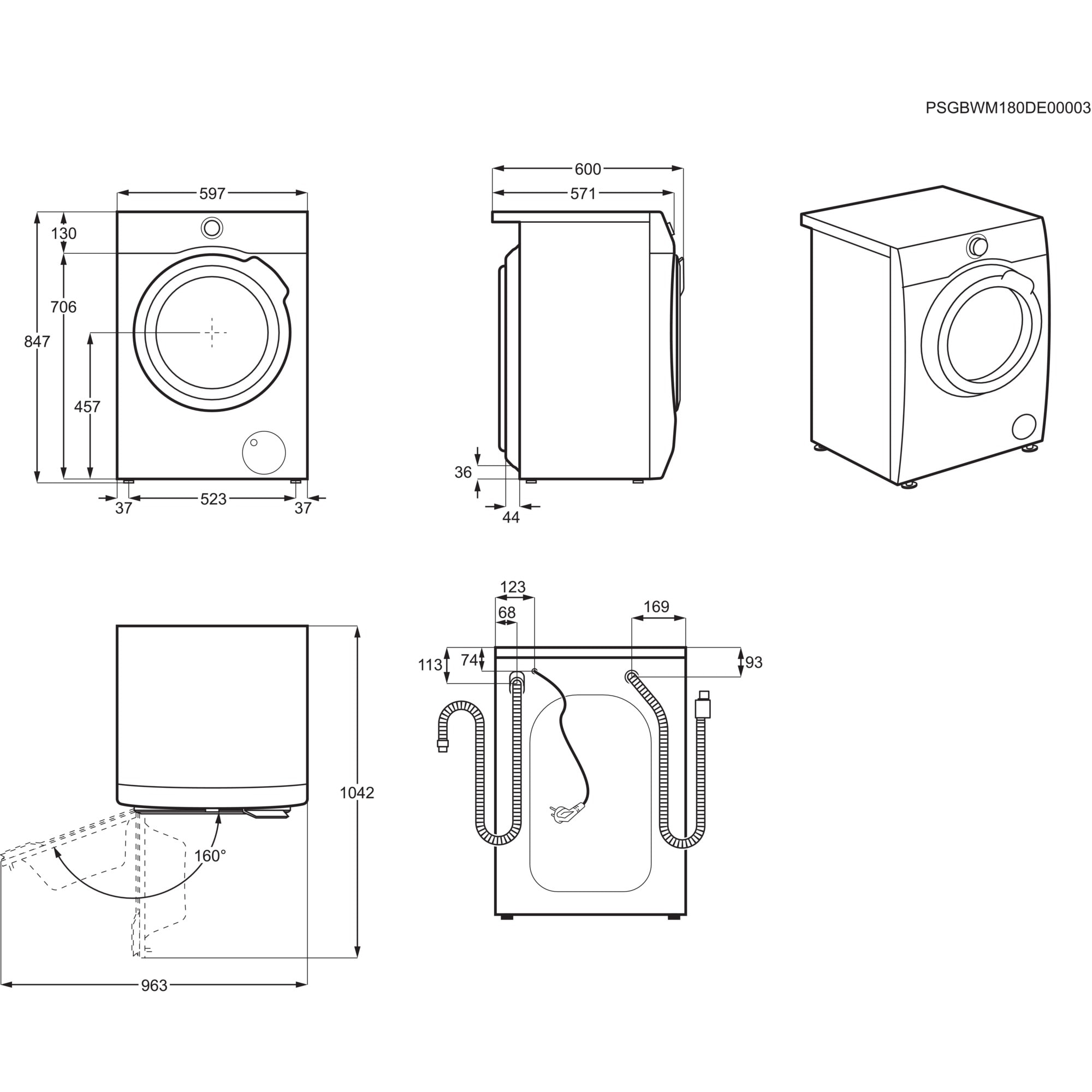 AEG Waschmaschine Serie 8000 »LR8EG75480«, 8 kg, 1400 U/min, AEG Schontrommel - Behutsamer Umgang mit Textilien