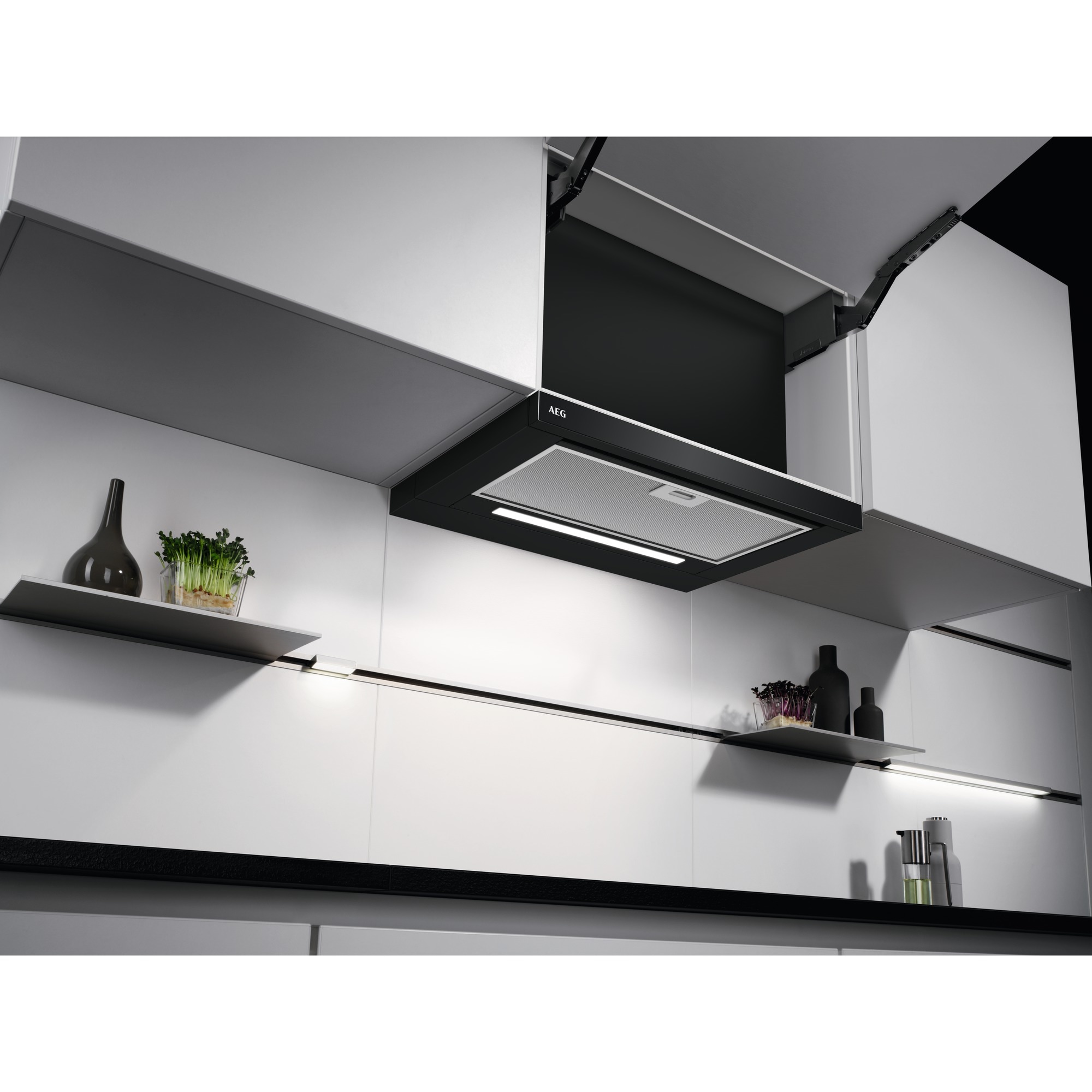 AEG Flachschirmhaube »DPE5660B« Serie 5000 mit PerfectFit Montage, Abluft- und Umluftbetrieb