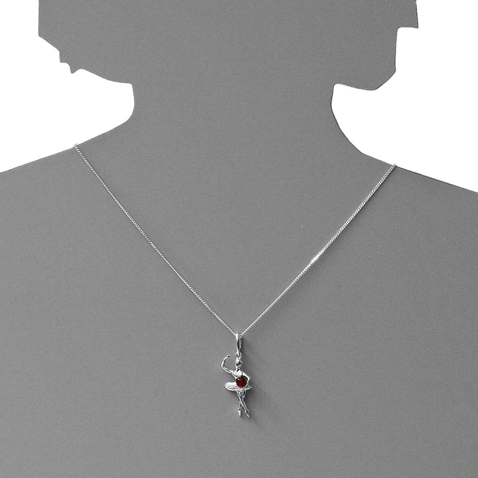 OSTSEE-SCHMUCK Kette mit Anhänger »Ostsee-Schmuck Kette mit Anhänger Ballerina«, (2 tlg.)