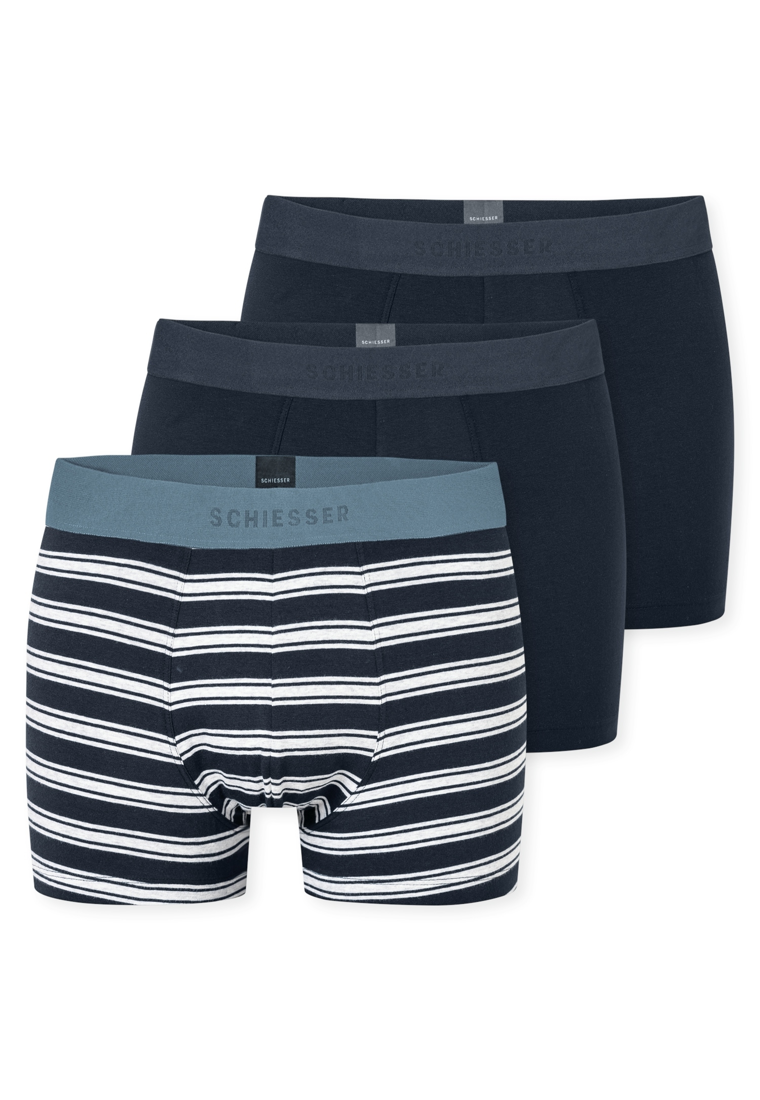 Schiesser Boxershorts "95/5 Multipacks", ohne Eingriff, softer Logo-Webgumm günstig online kaufen