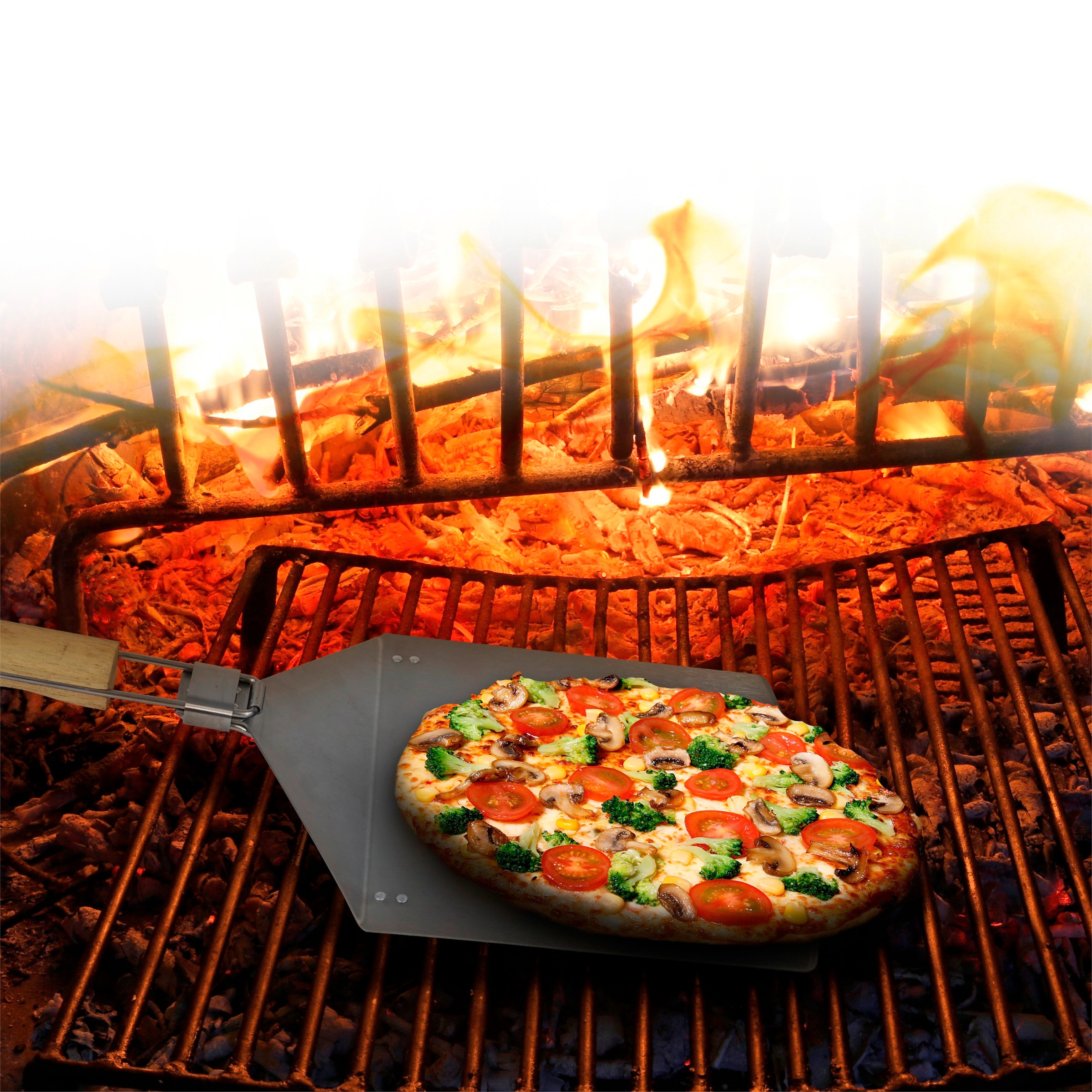 Jim Beam BBQ Pizzaschieber "XXL Grillwender" 54 cm Länge günstig online kaufen