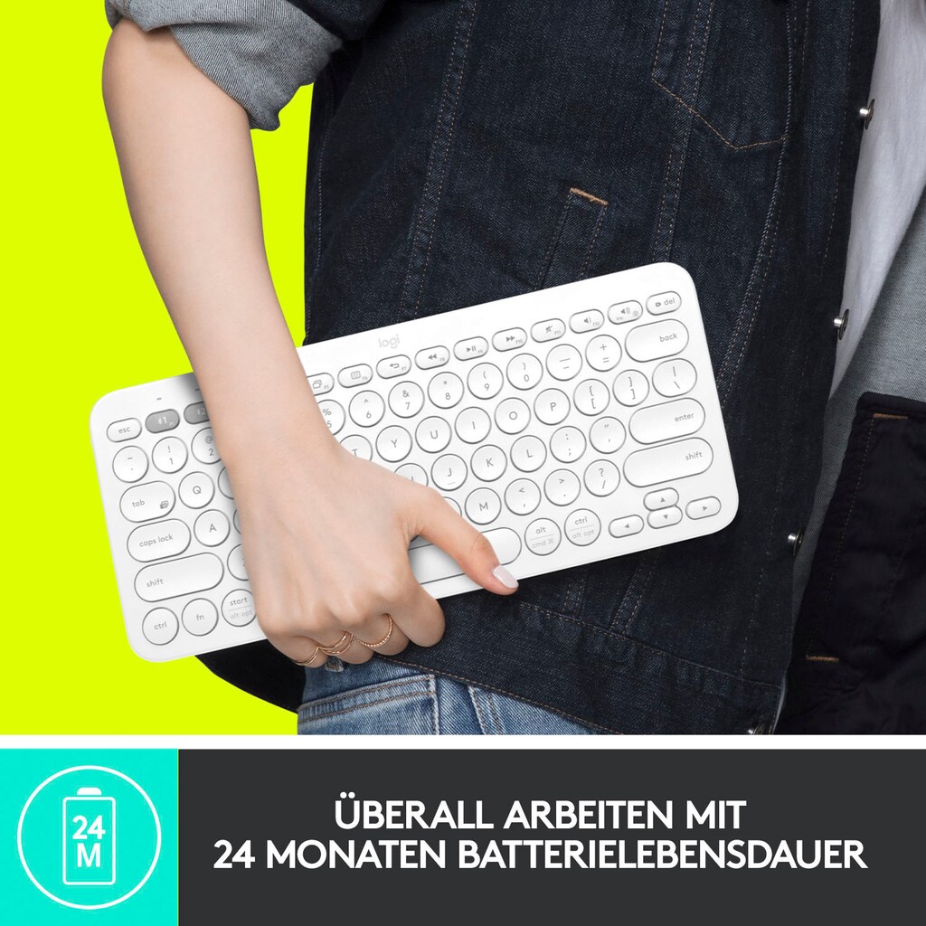 Logitech Wireless-Tastatur »K380 MULTI-DEVICE«, (Fn-Tasten)