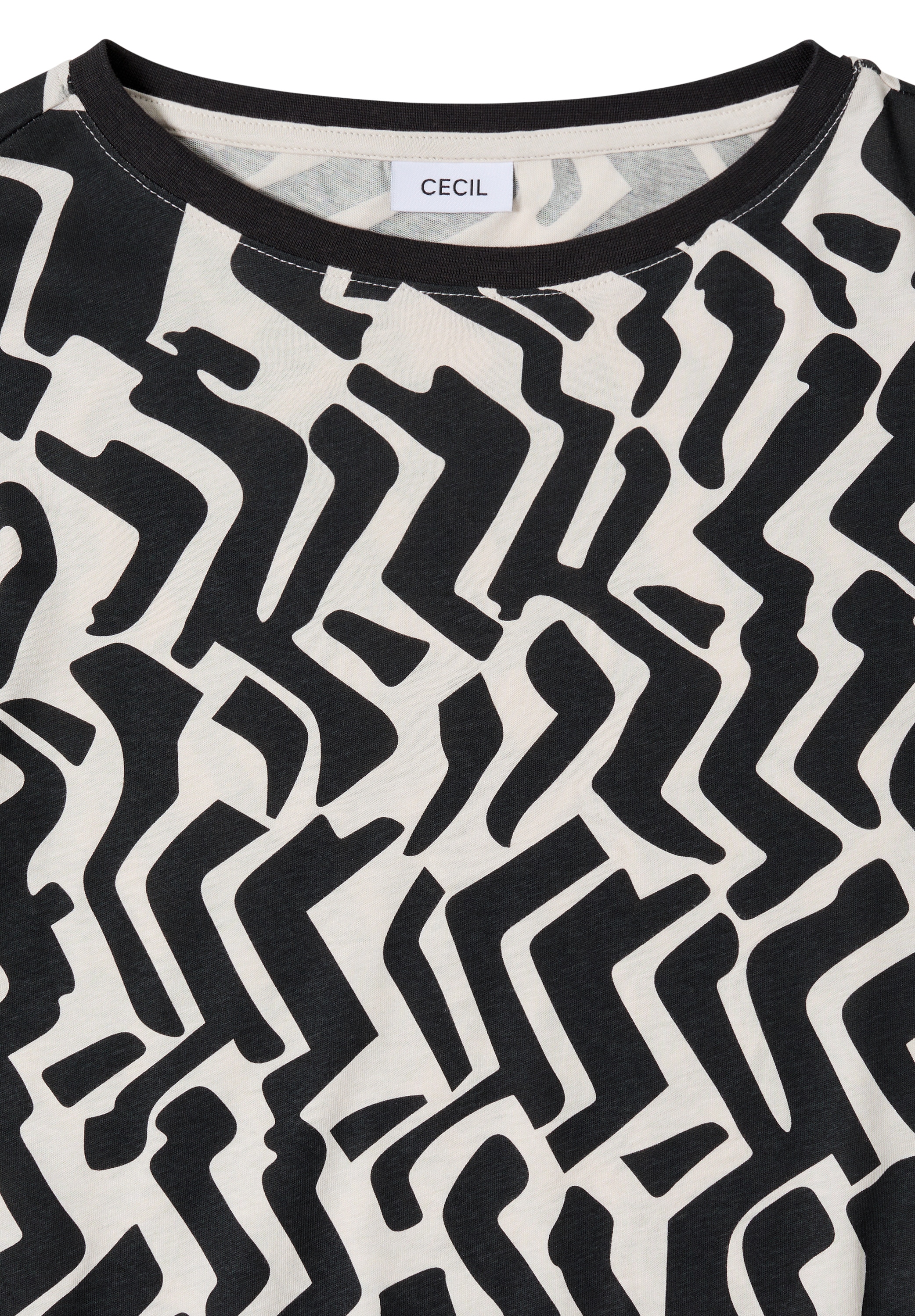 Cecil Langarmshirt mit grafischem Muster