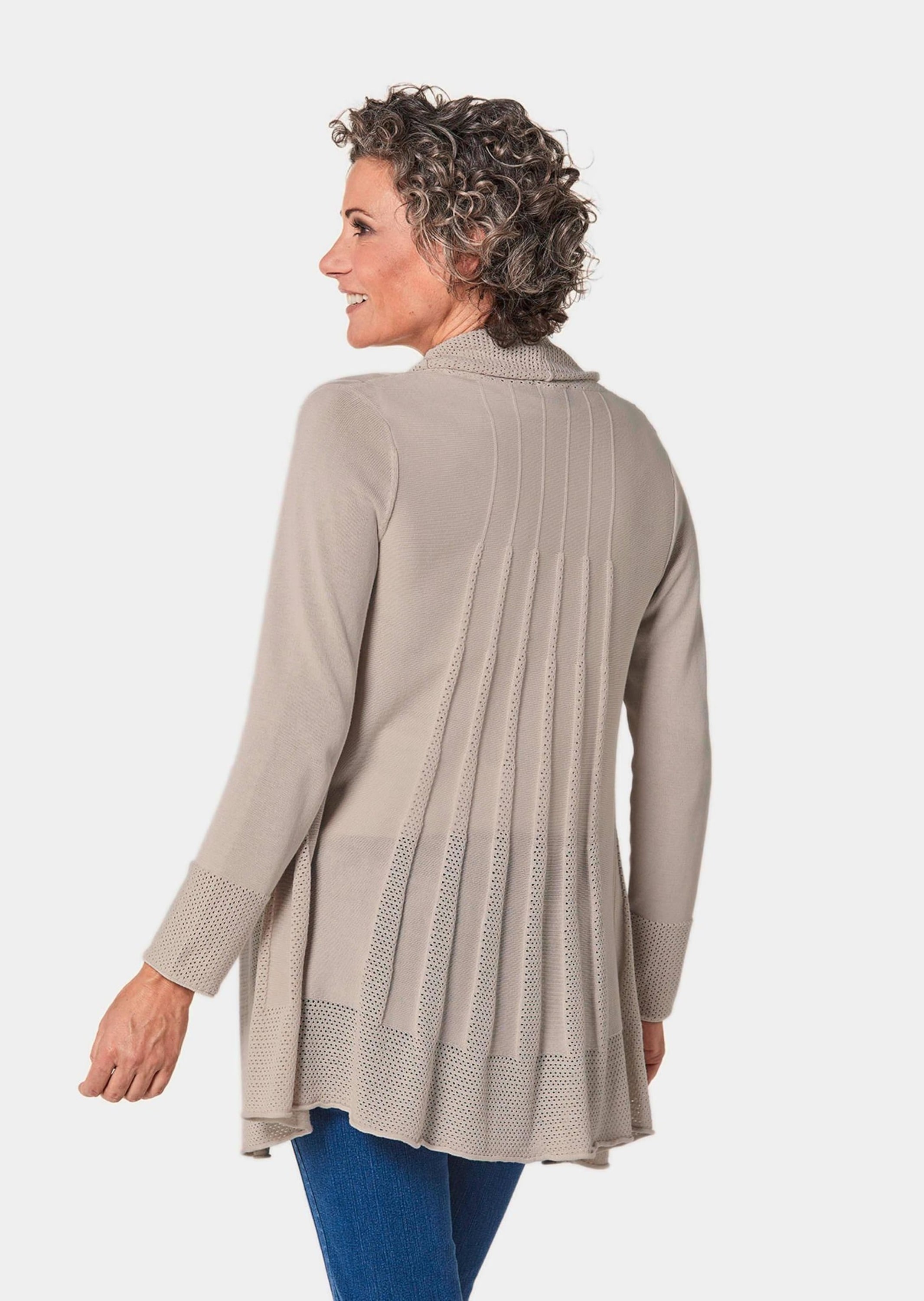 GOLDNER Strickjacke »Strickjacke Strickjacke in raffinierter Struktur«