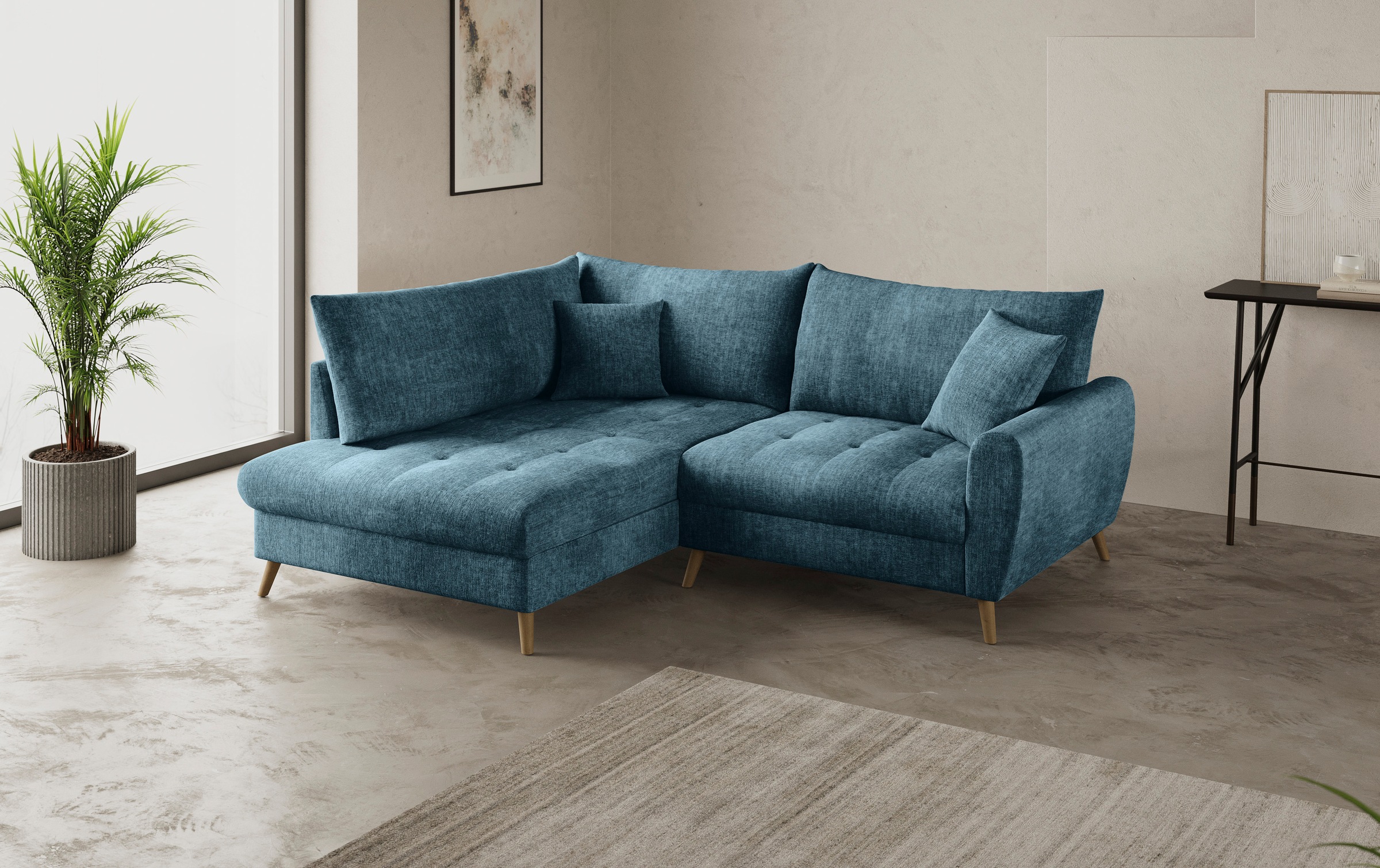Mr. Couch Ecksofa »Blackburn II, L-Form«, Mit Kaltschaumpolsterung bis 140 kg belastbar