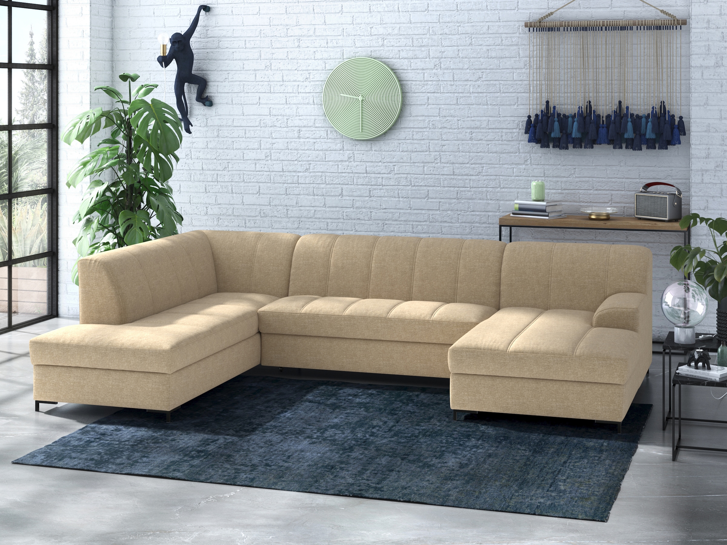 INOSIGN Wohnlandschaft "Balme, moderne Formensprache, zeitloses Design, U-F günstig online kaufen