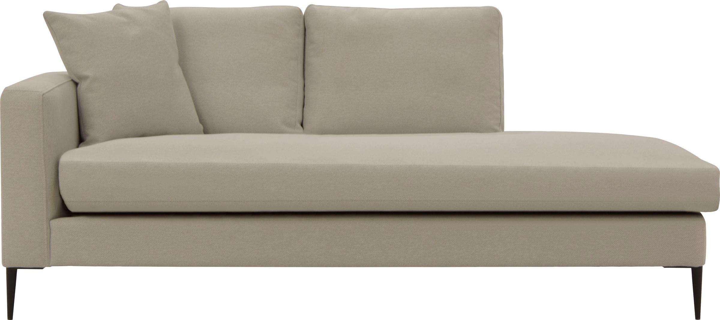 Home affaire Recamiere "Cozy Chaiselongue, Maße B/T/H: 195/97/80 cm" mit lo günstig online kaufen