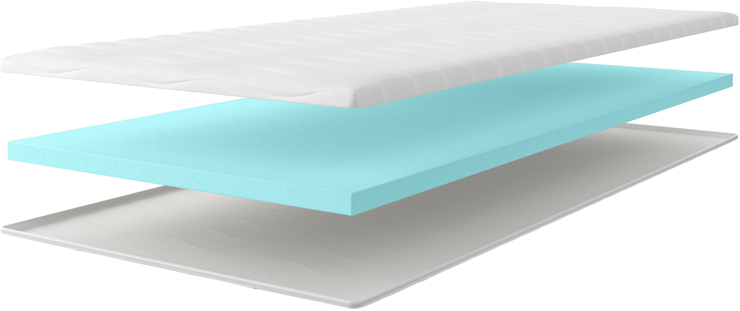 OTTO home Topper »Tornby Topper 90x200 cm,180x200 cm, in 4 Härtegraden, Tencel™ Bezug« Matratze & Boxspringbett, Hausstauballergiker geeignet, langlebig