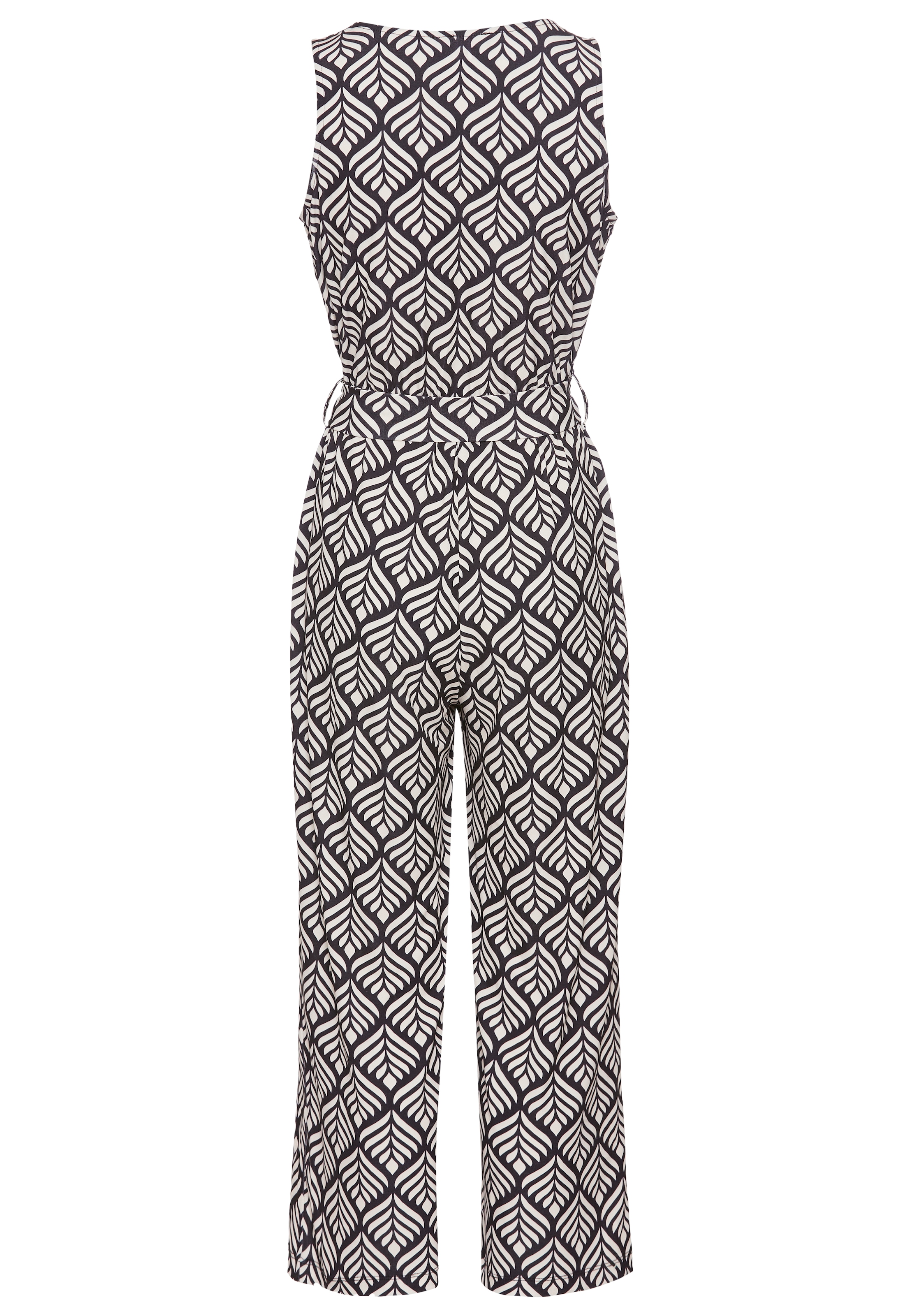 HECHTER PARIS Overall, mit modischem Print und Bindetaille