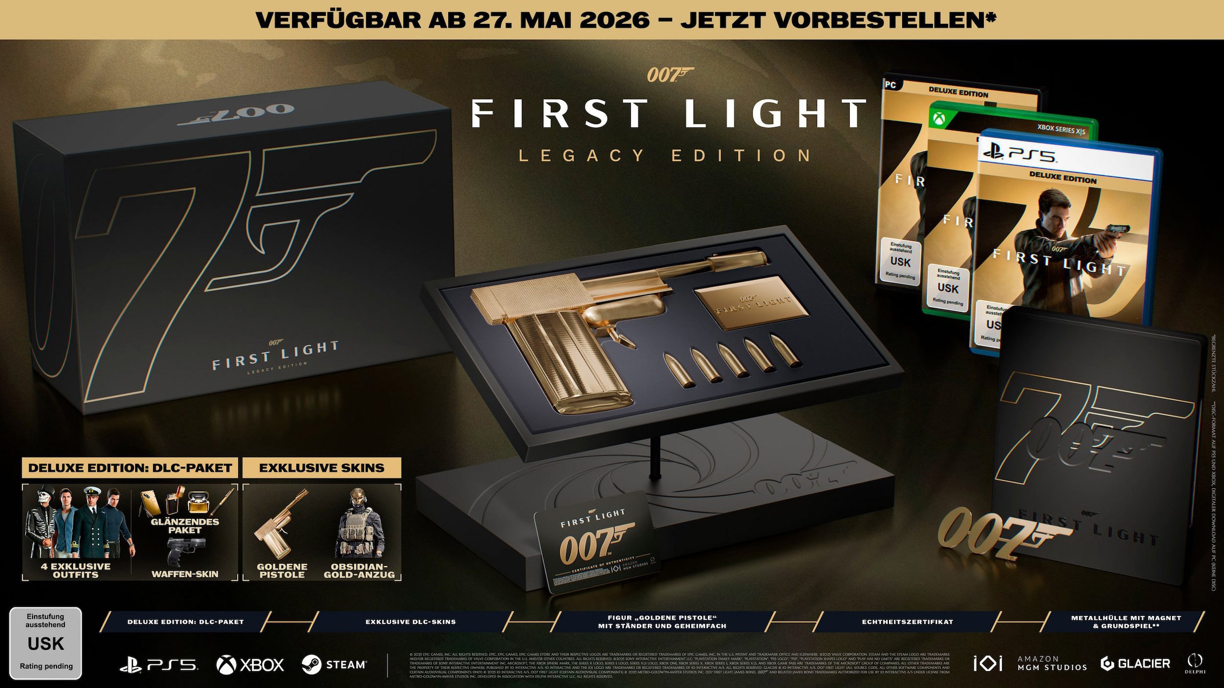 IOI PARTNERS Spielesoftware "007 First Light Legacy Edition", transparent (ohne farbbezeichnung), PlayStation 5, Spielesoftware