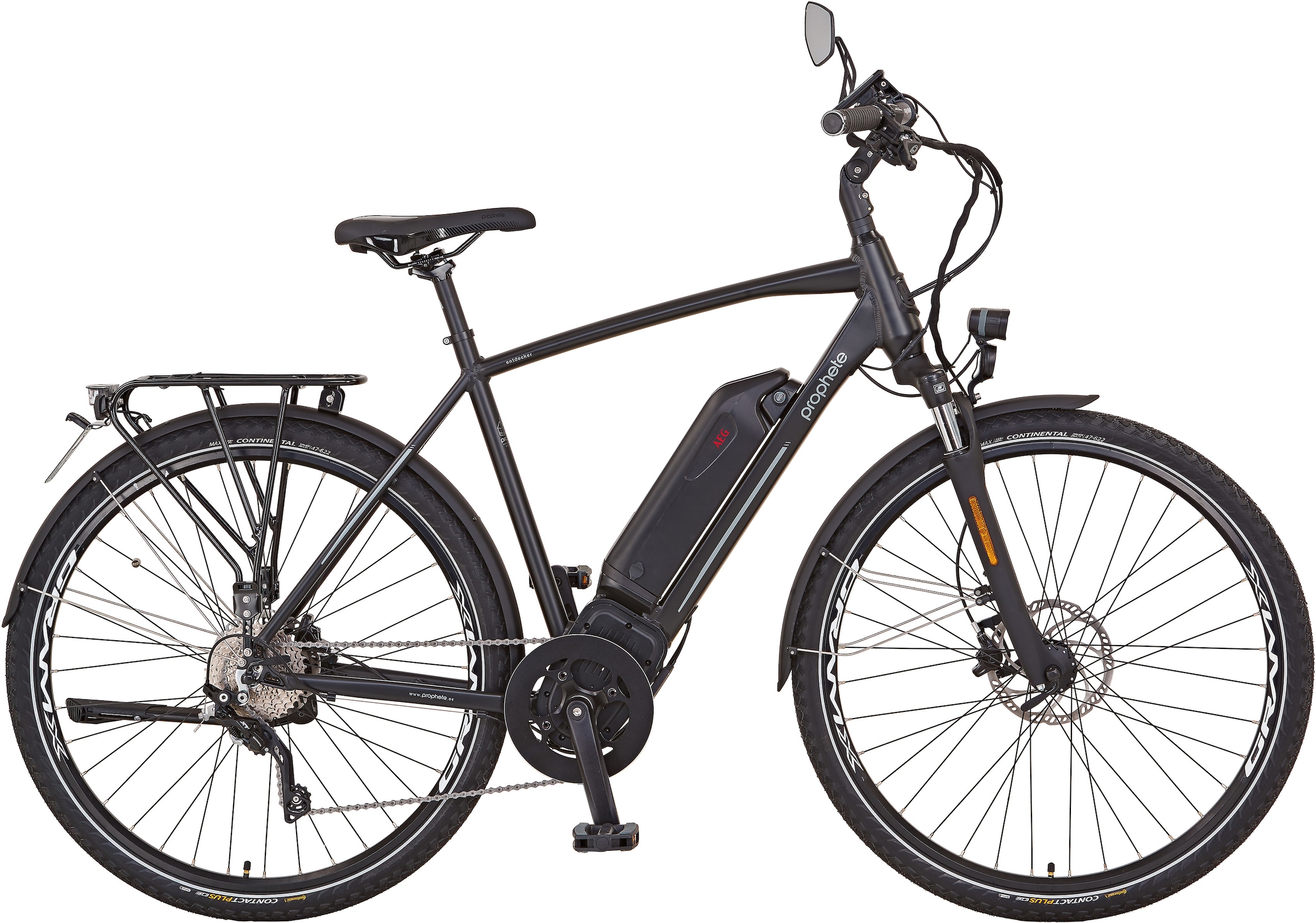 Prophete S-Pedelec »Entdecker 20.ETT.10«, 10 Gang, Shimano, Deore XT, Mittelmotor 500 W, Pedelec, Elektrofahrrad für Damen u. Herren, Trekkingrad