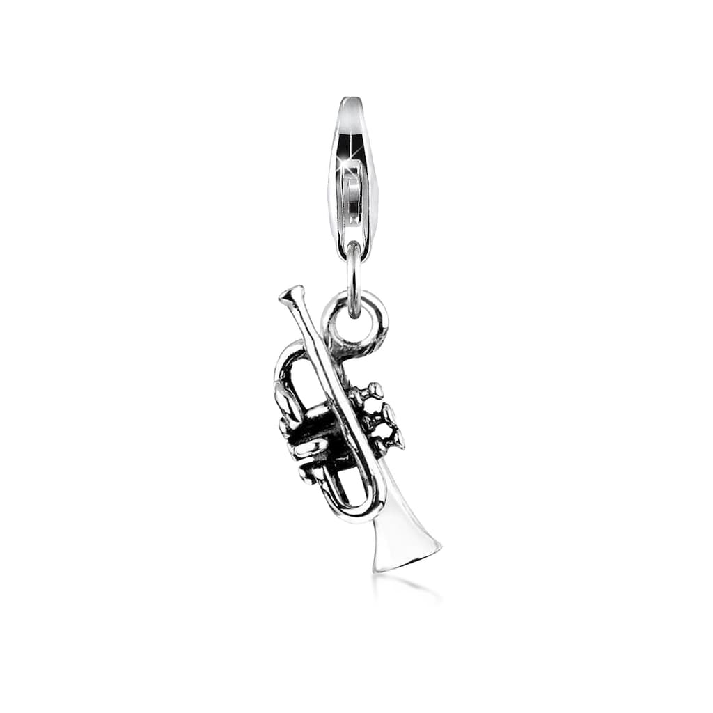 Nenalina Charm-Einhänger »Trompeten Musik Instrument Symbol 925 Silber«
