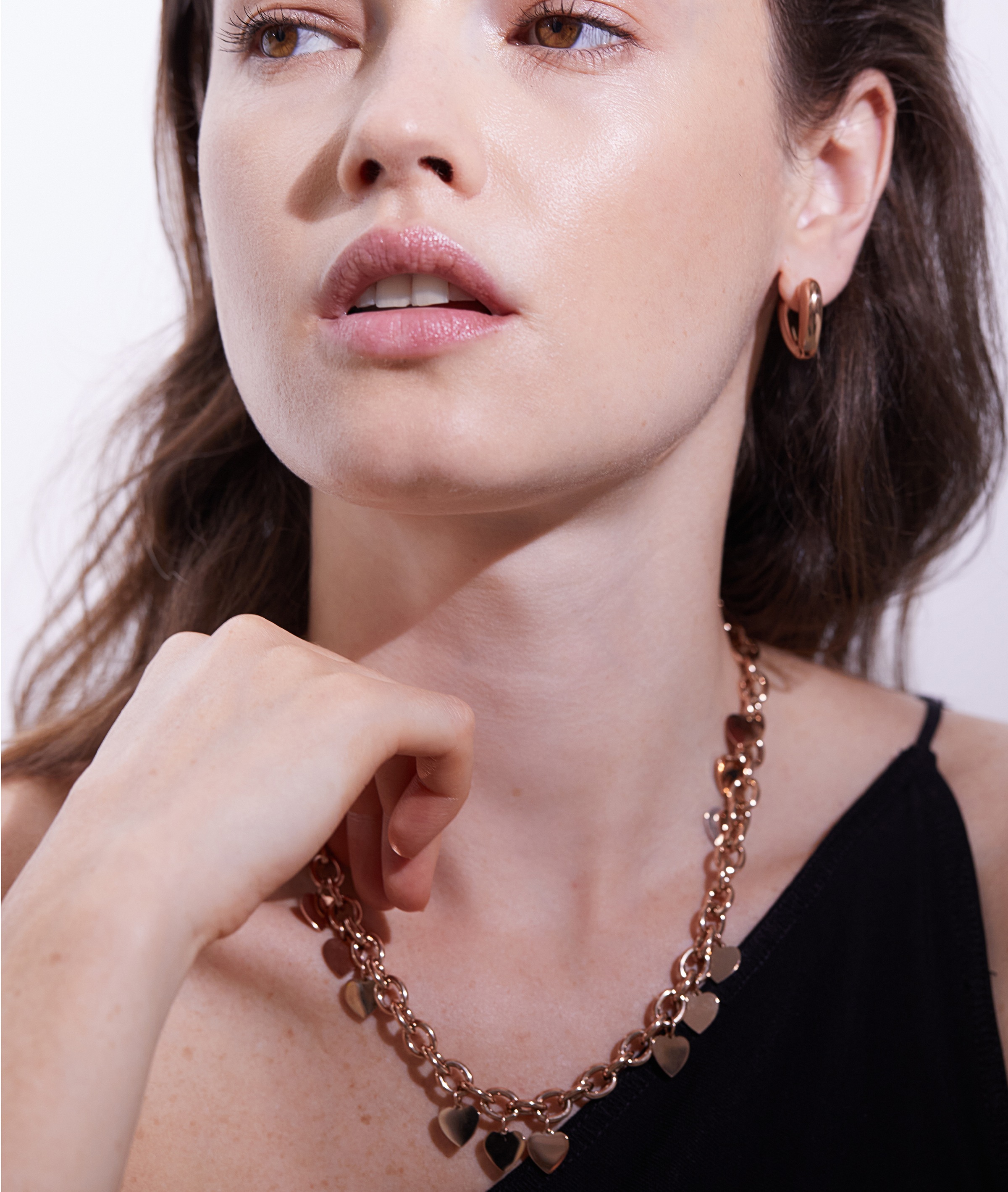 Echtzeit Paar Creolen »Schmuck Geschenk Edelstahl Ohrringe The Modern Basic«
