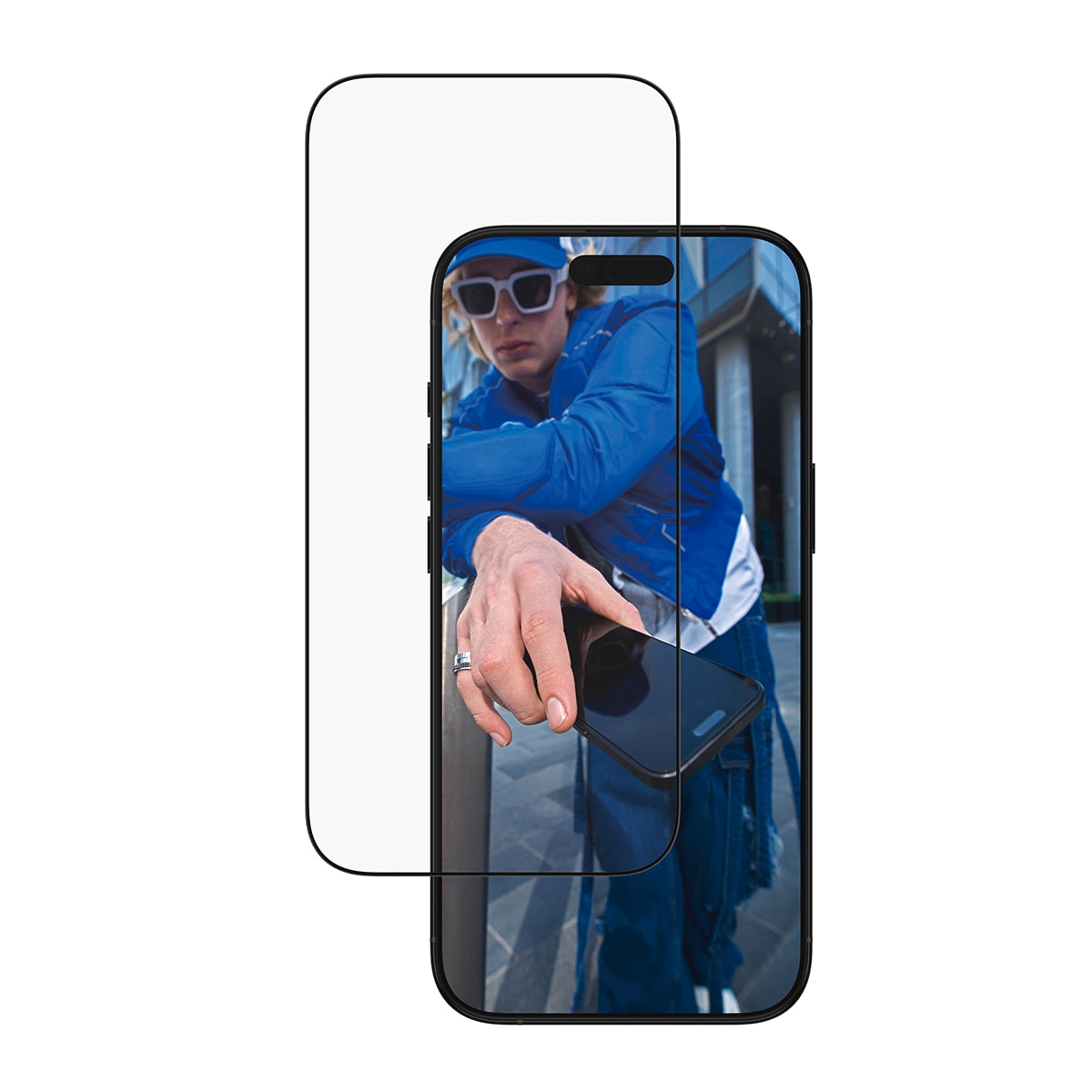 CARE by PanzerGlass Displayschutzglas »Ultra-Wide Fit Screen Protector«, für Apple iPhone Air, Displayschutzfolie, Schutzfolie, Bildschirmschutz, kratz- & stoßfest