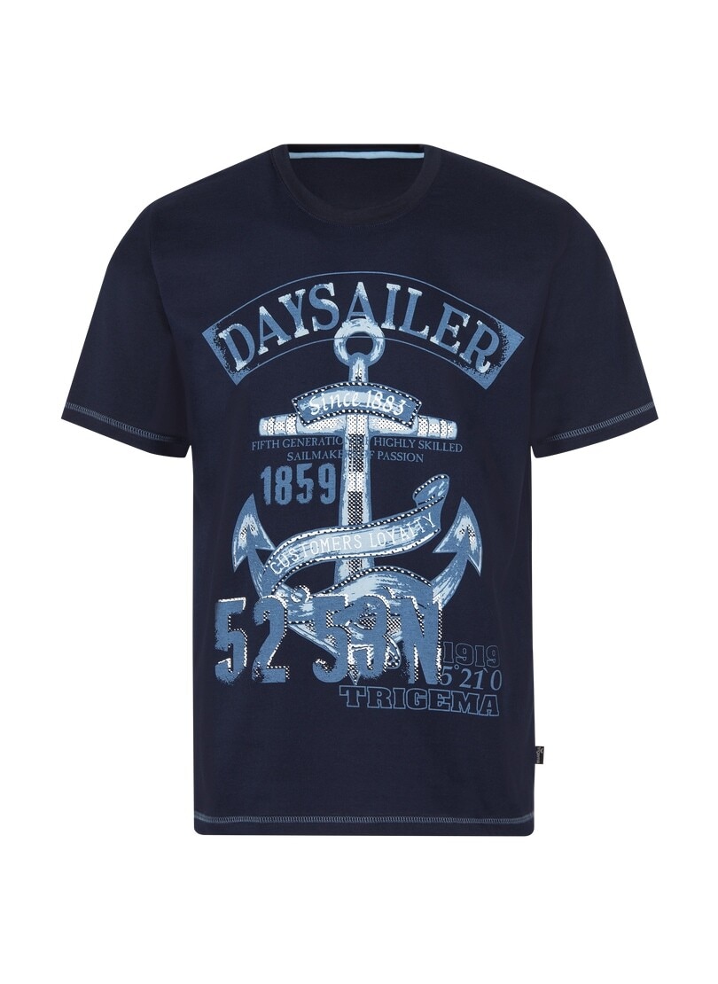 T-Shirt ▷ | maritimem bestellen T-Shirt mit Anker-Druckmotiv« BAUR »TRIGEMA Trigema