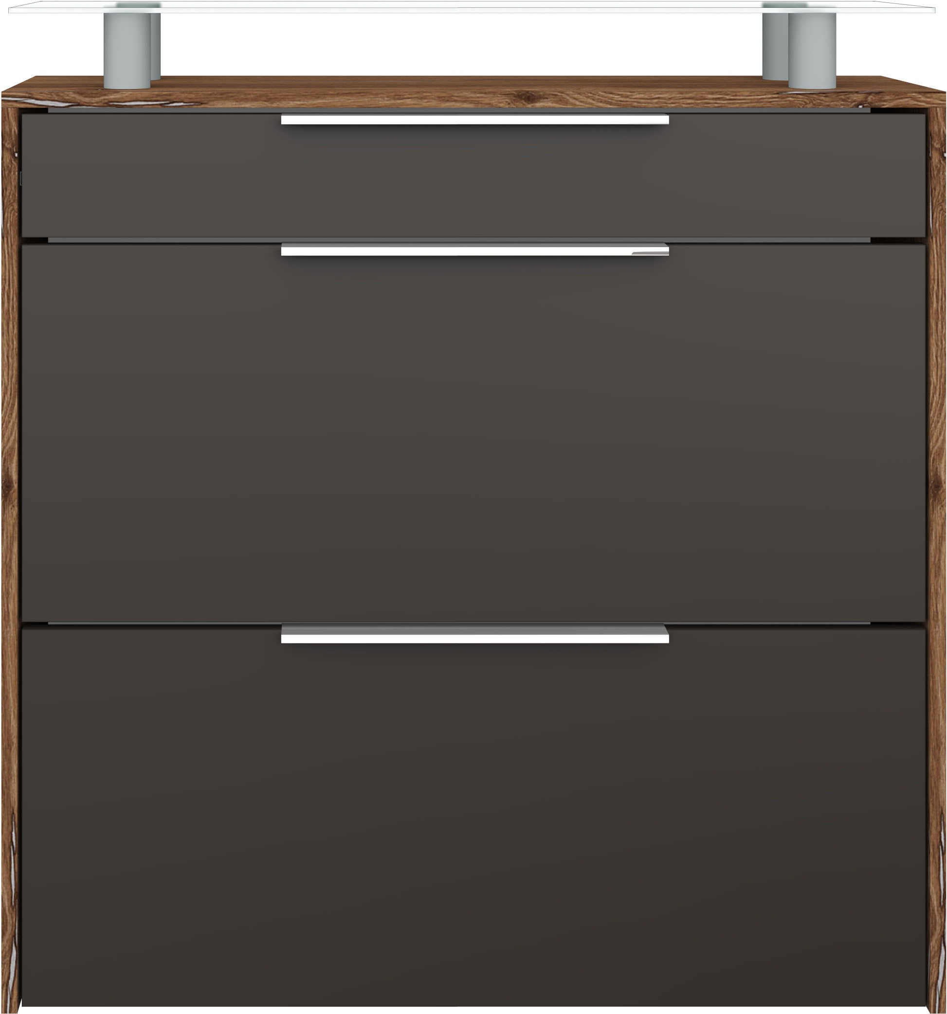 Thumbnail - borchardt Möbel Schuhschrank "Oliva", Breite 89 cm, hängend, mit 2 Doppeltrommel und 1 Schubkasten
