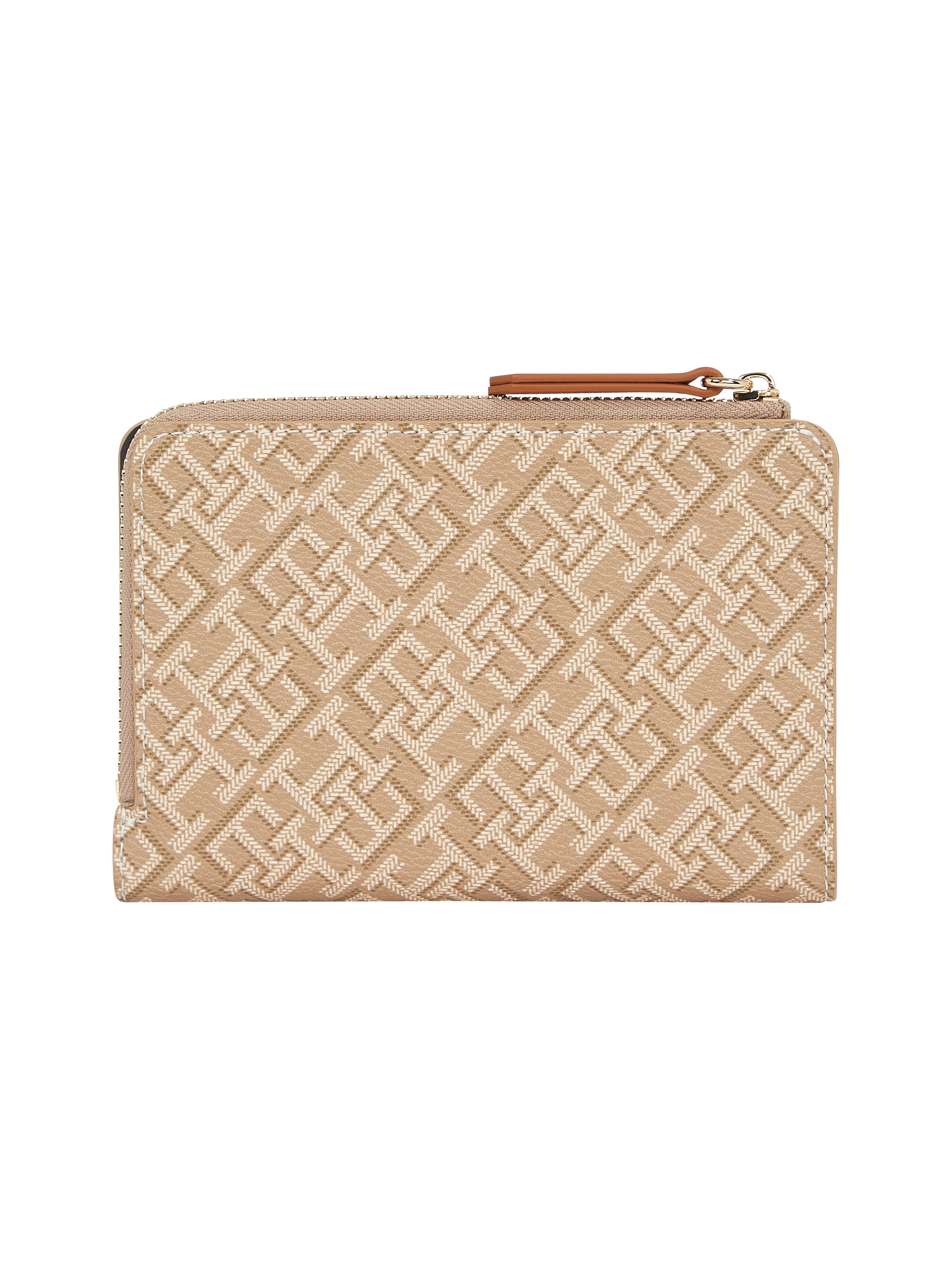 Tommy Hilfiger Geldbörse »TH MONOPLAY LEATHER MED 7 WALLET«, Damen Geldbeutel, Portemonnaie mit Allover-Logodruck