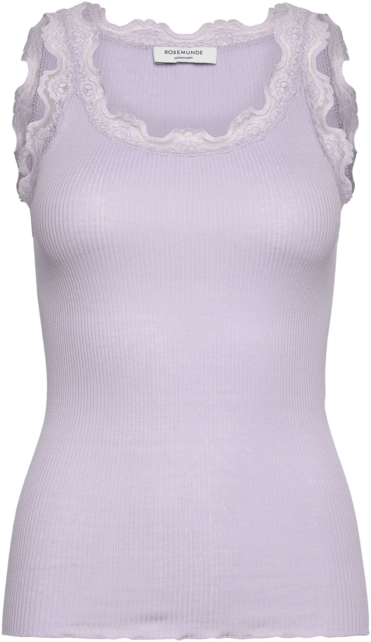 rosemunde Spitzentop "Babette Silk Top" Vintage-Spitzenbesatz, mit Rundhals günstig online kaufen