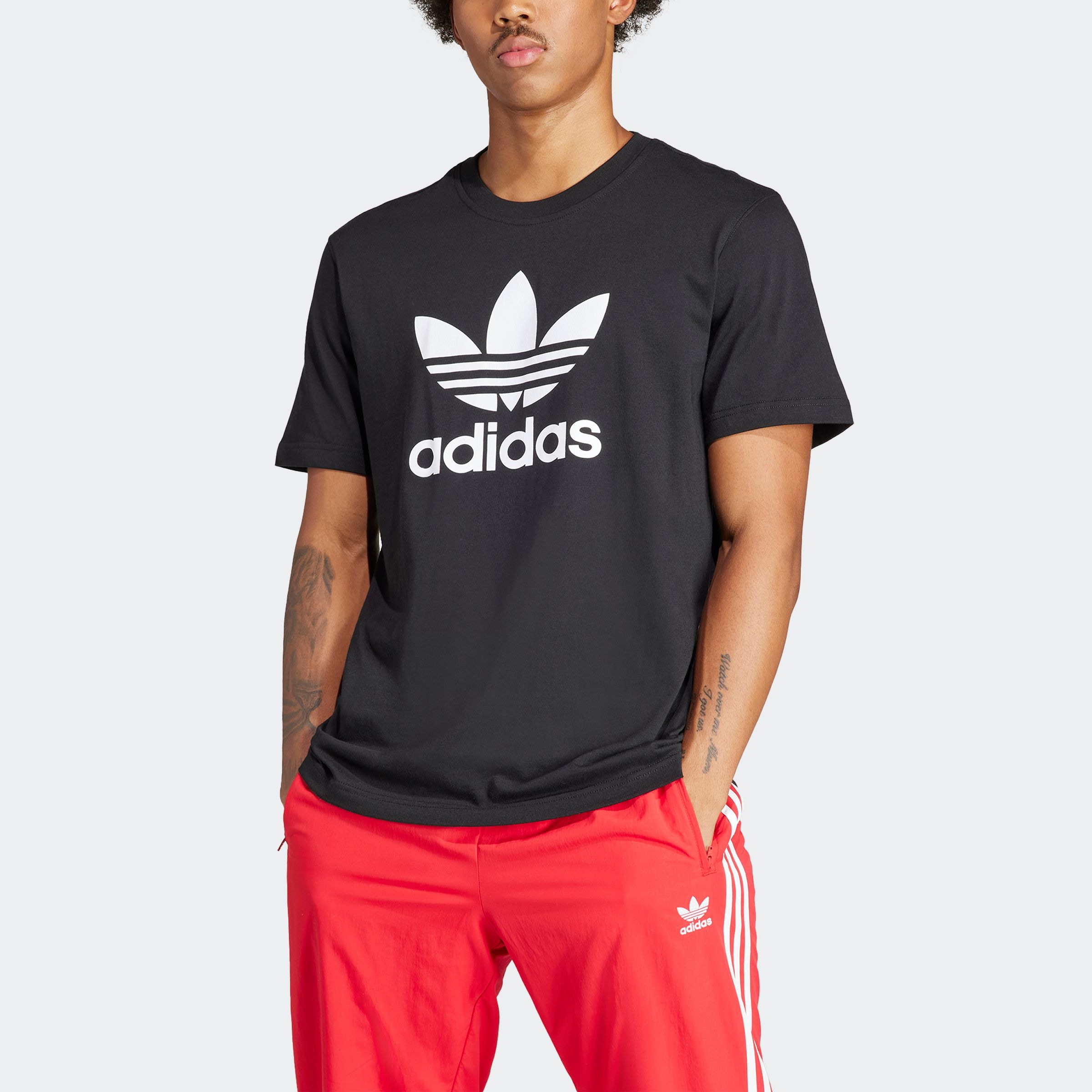 adidas Originals T-Shirt "TREFOIL T-SHIRT", Basic Shirt mit großem Trefoil günstig online kaufen