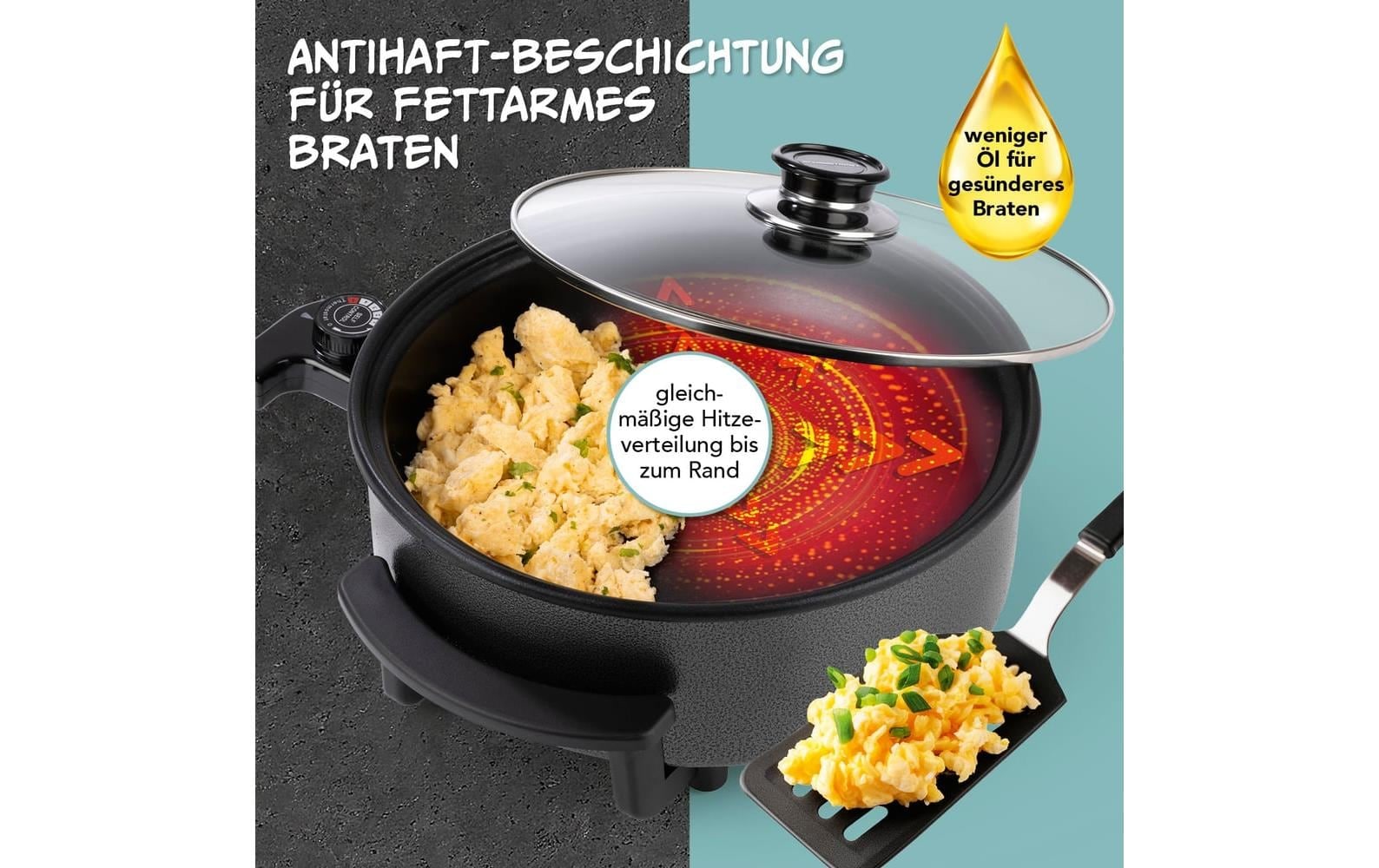 GOURMETmaxx Elektrische Multipfanne »mit Deckel, 1500 W« 1500 W