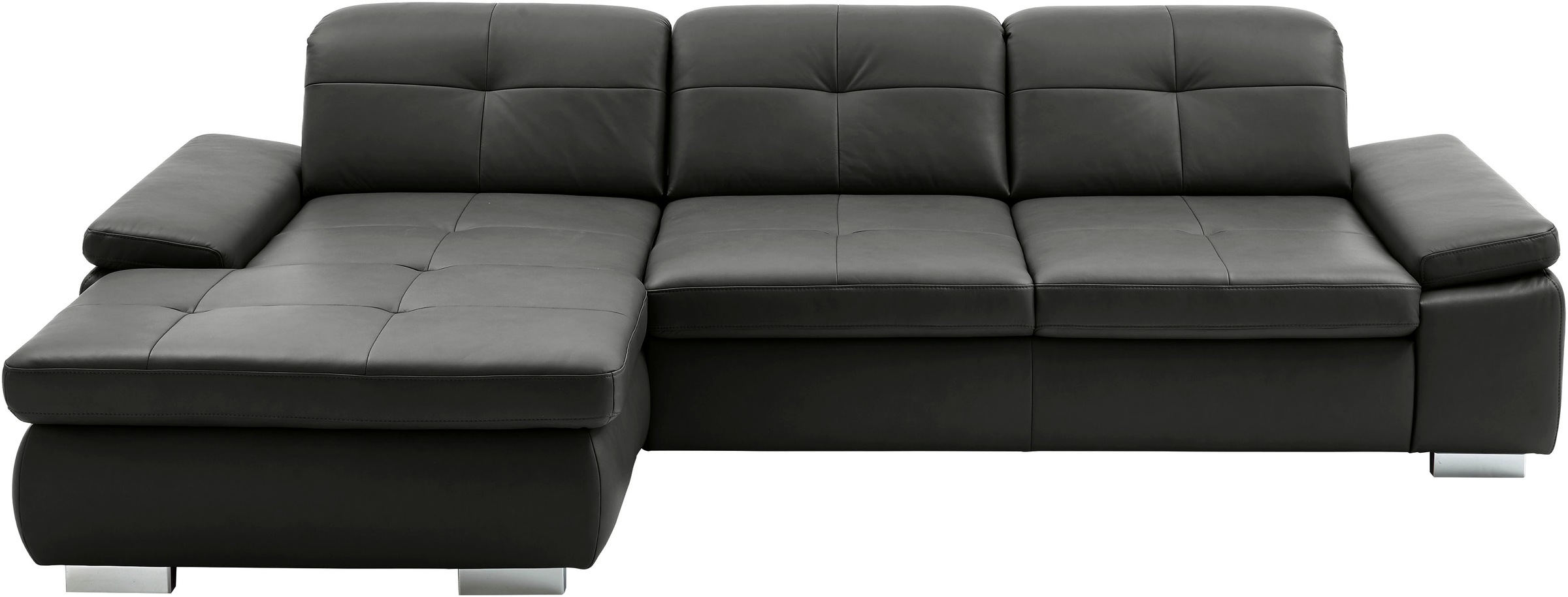 Die PlanBar Ecksofa "PN-IN16012 L-Form, Breite 309 cm" inkl. Sitztiefenverstellung, optional mit Kopfteilverstellung