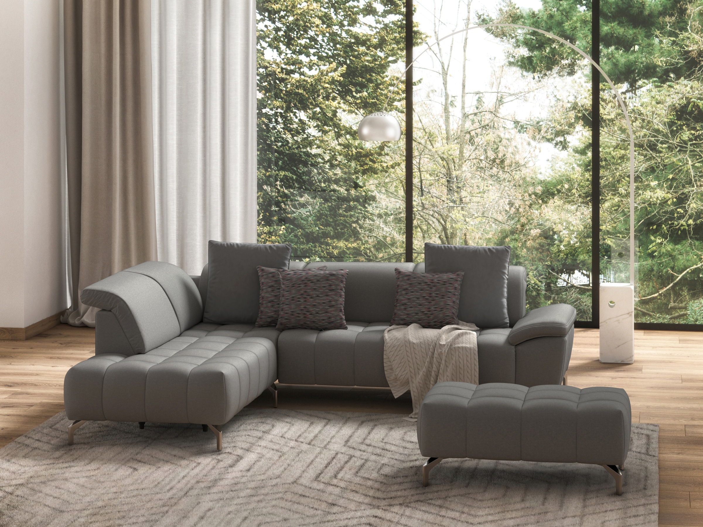 sit&more Hocker »Cool«, mit silberfarbenen Füßen