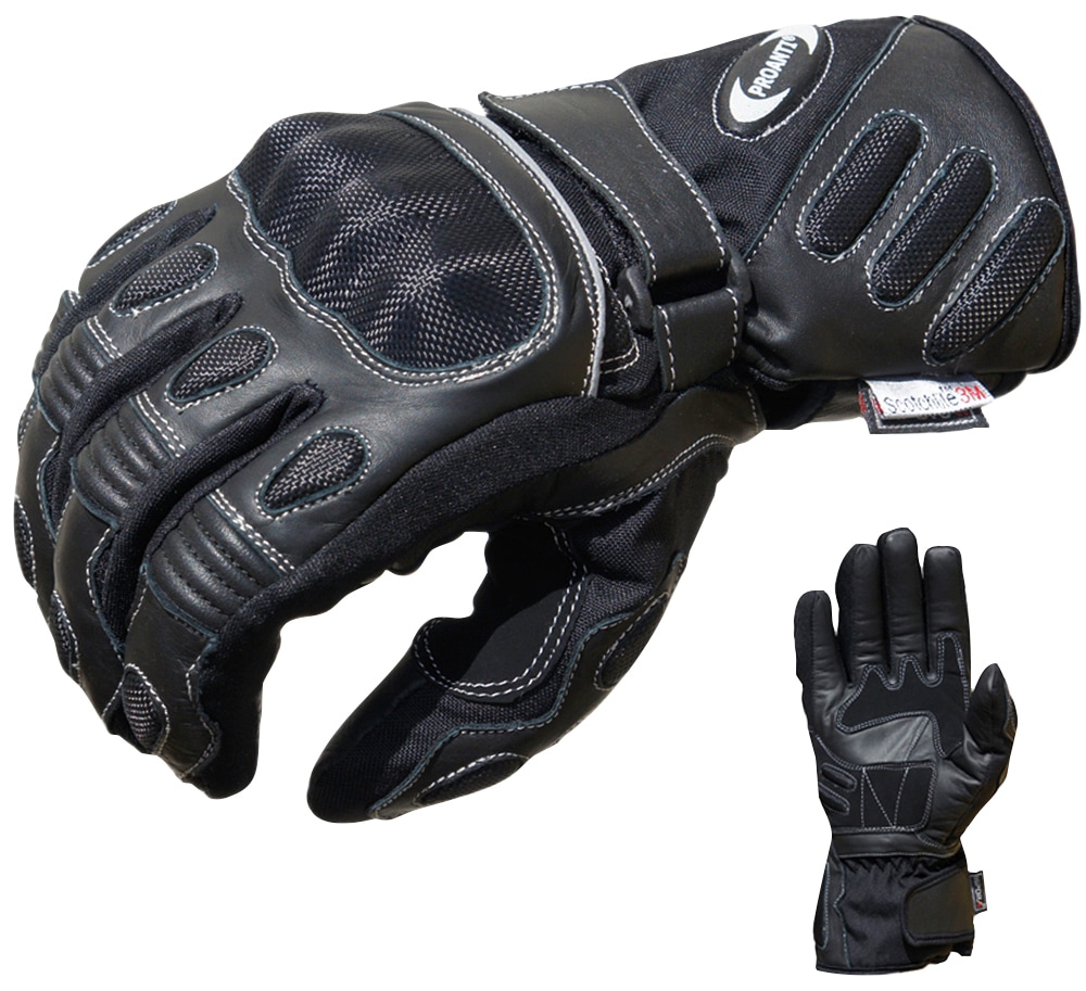 PROANTI und bestellen Motorradhandschuhe, | geeignet, BAUR für speziell Winter den Regenwetter Rechnung auf wasserdicht