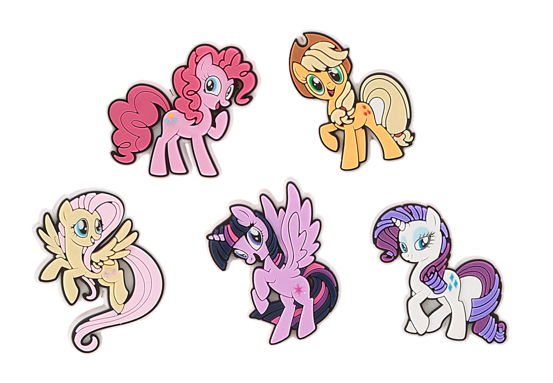 CROCS Kinder Schuhanstecker "Jibbitz My Little Pony: Friendship is Magic"bunt, PVC, Schuhzubehör, Schuh Charms für My Little Pony Fans