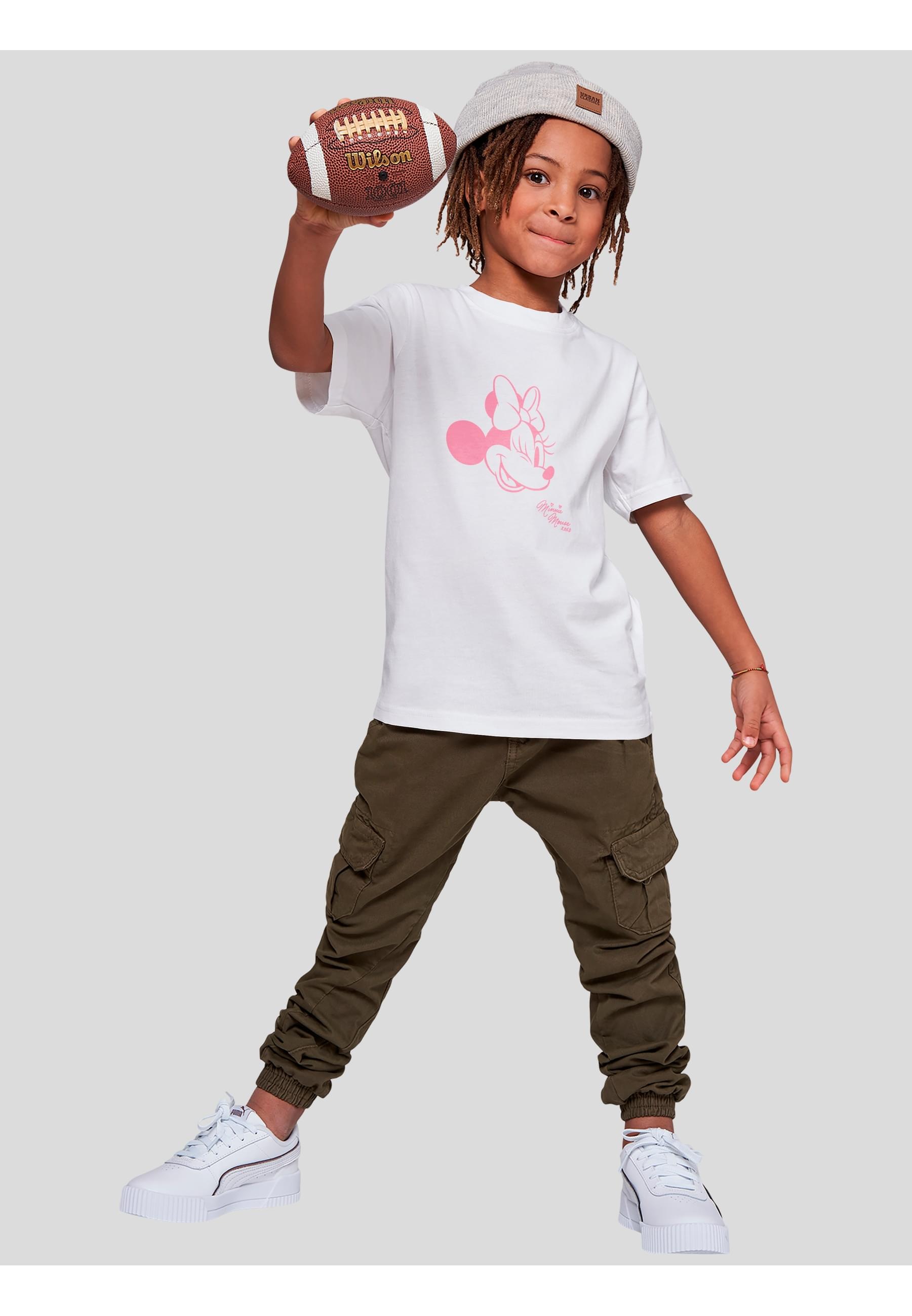MisterTee T-Shirt »MisterTee Damen Kids Minnie Mouse XOXO Tee«, (1 tlg.)