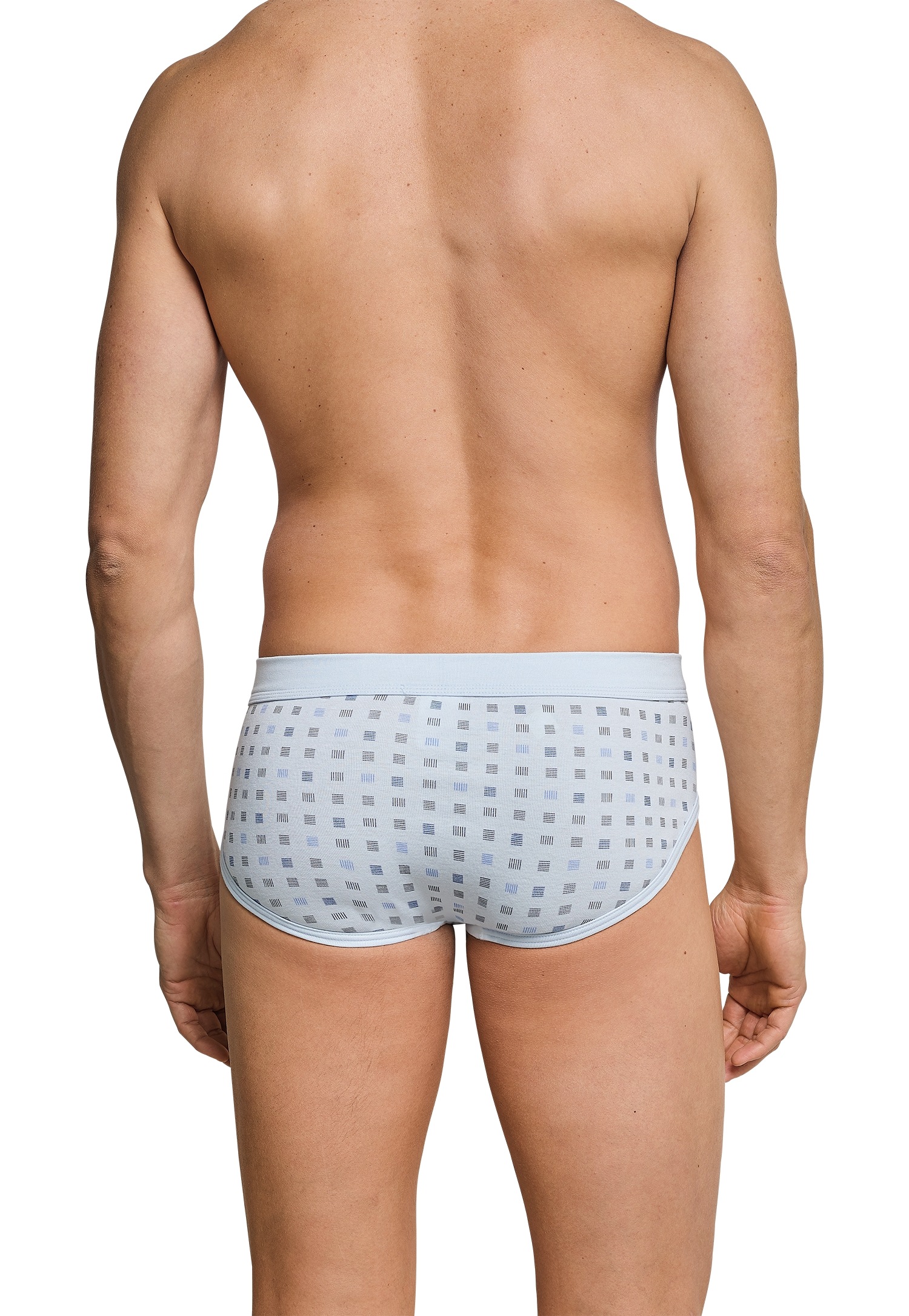 Thumbnail - Schiesser Slip "Essentials" 2er Pack, mit Eingriff, Feinripp-Qualität, Softbund, kariert, Baumwolle