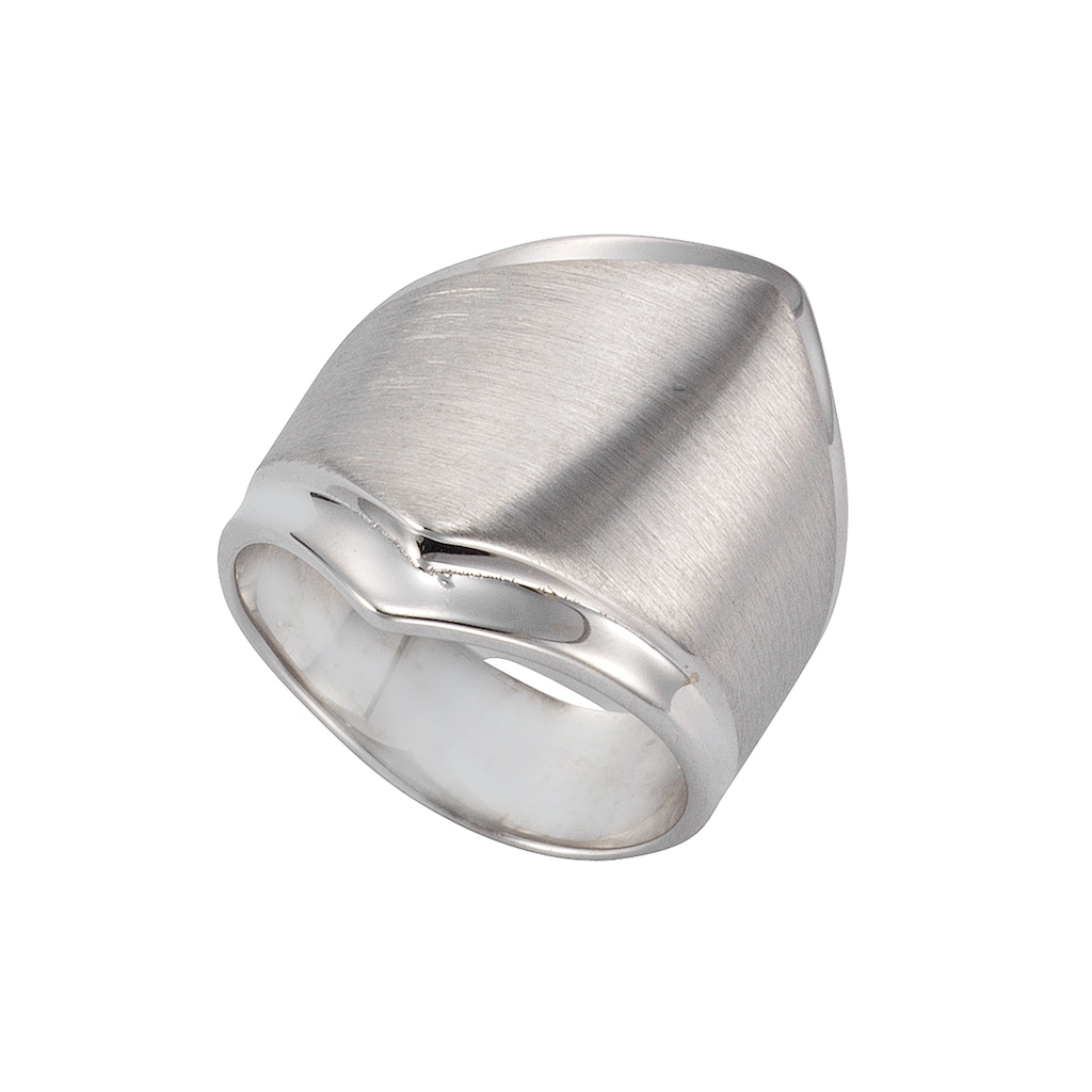 Vivance Fingerring »925 Silber rhodiniert 23mm breit«