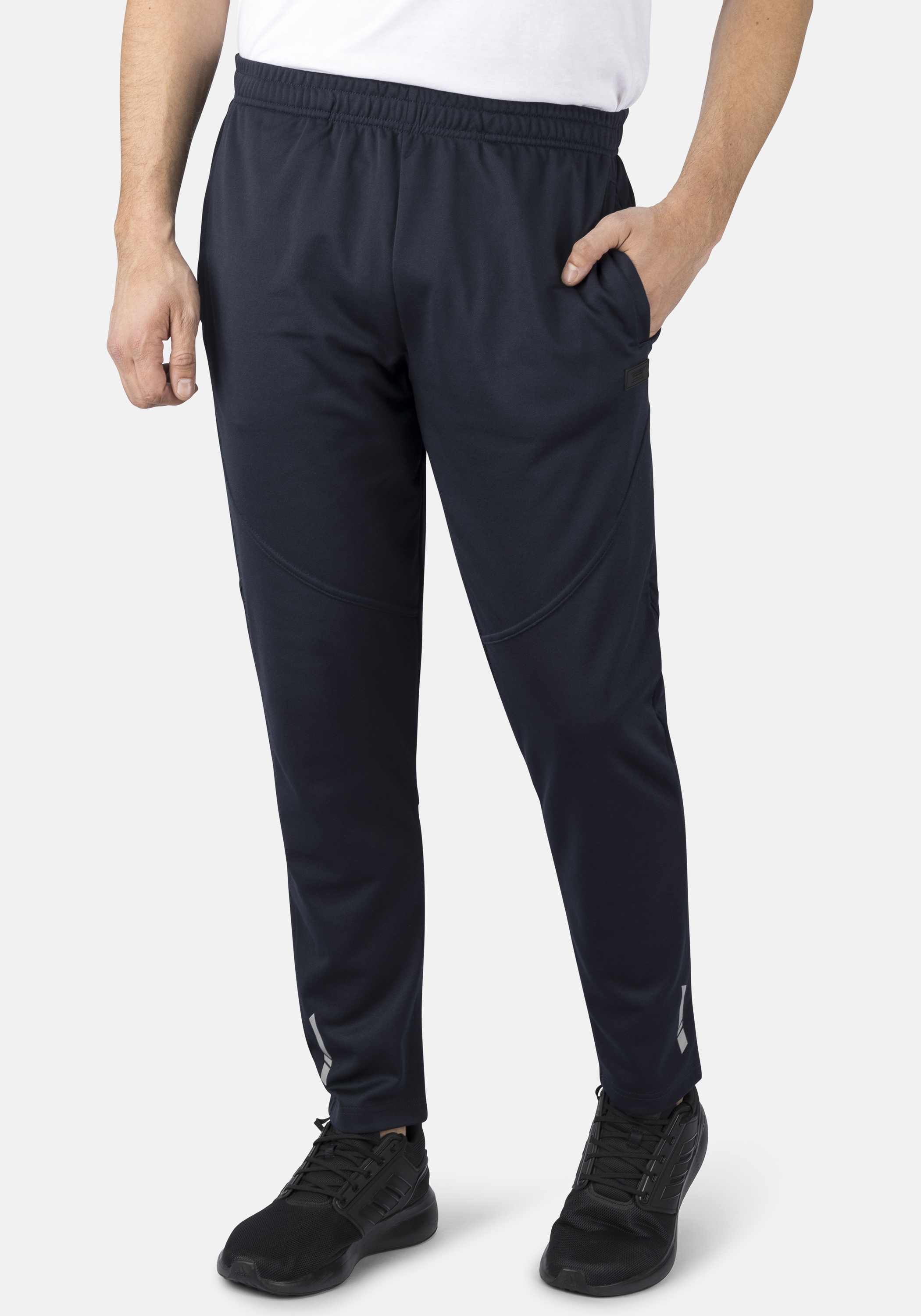 HERO by John Medoox "Poly/BW Jogginghose Sportspant" Tapered Fit Casual Funktionsstoff für Herren
