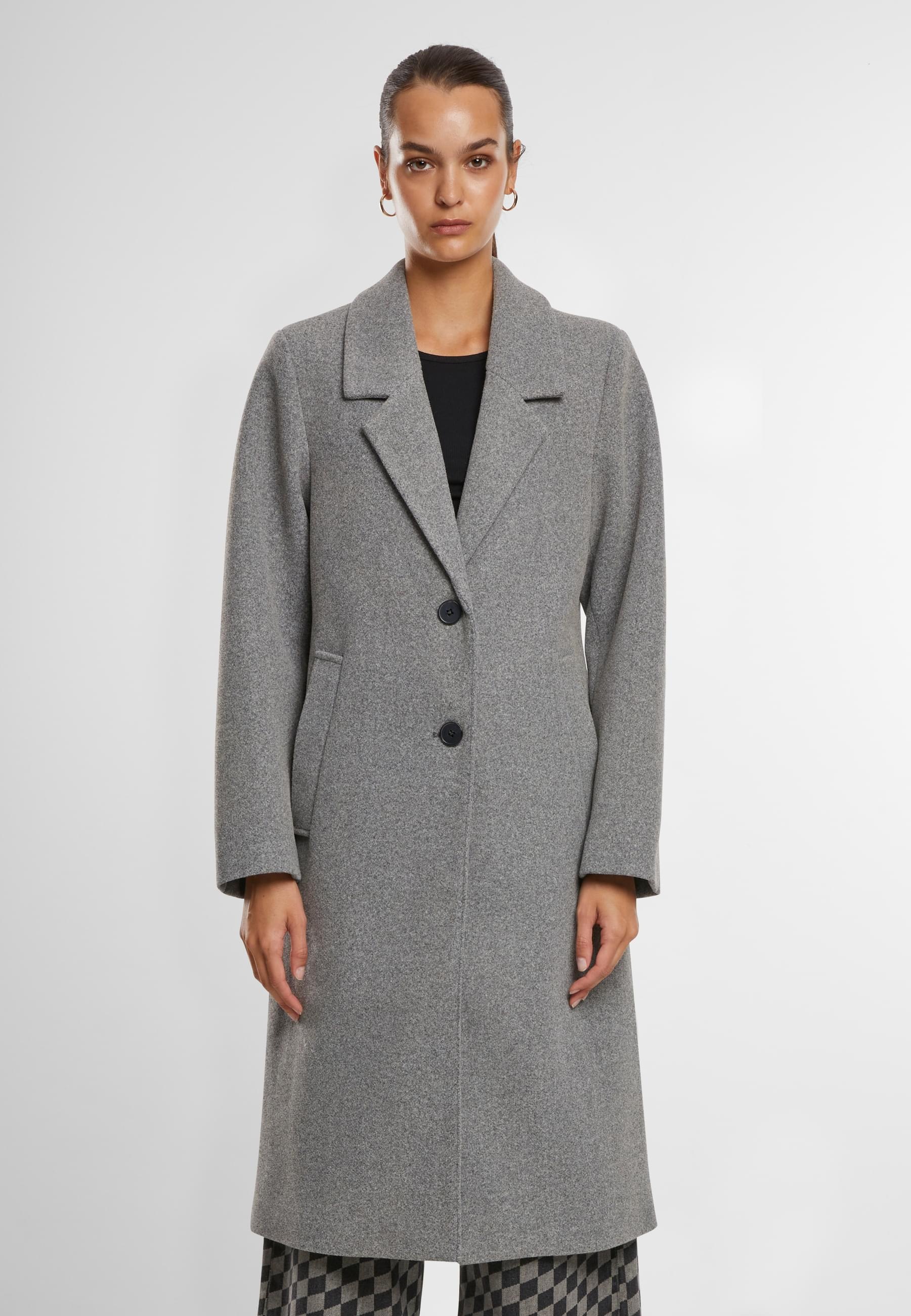 URBAN CLASSICS Winterjacke »Urban Classics Ladies Basic Coat«, (1 St.), ohne Kapuze
