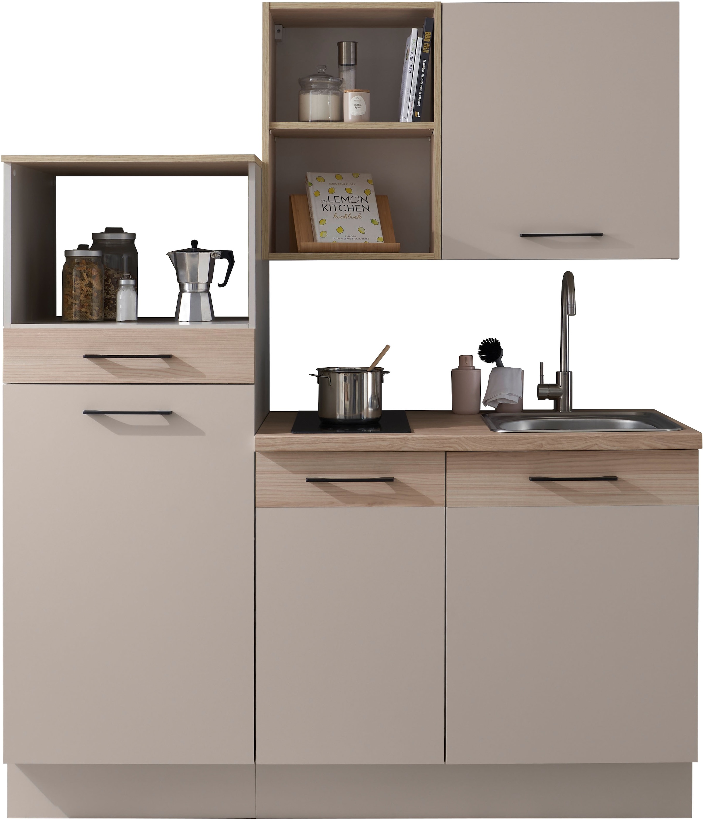 BASIC by Balculina Pantryküche "Marlon Pantryküche BxHxT 165x210x60 cm", Br günstig online kaufen