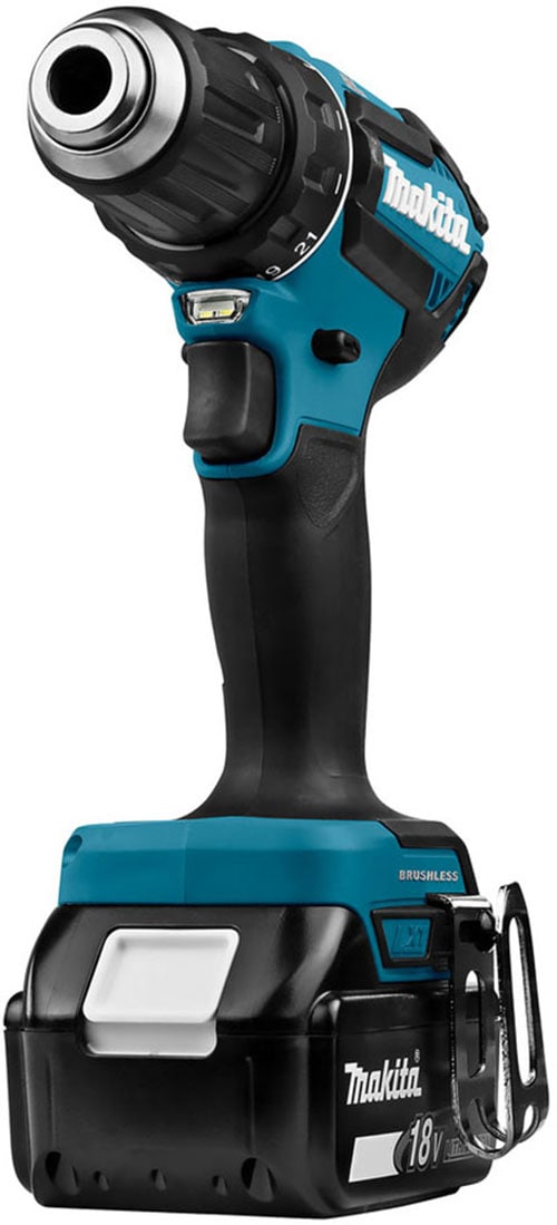 Makita Akku-Bohrschrauber »DDF485RTJ«, inkl. 2 Akkus 18V/3Ah, Ladegerät und Koffer