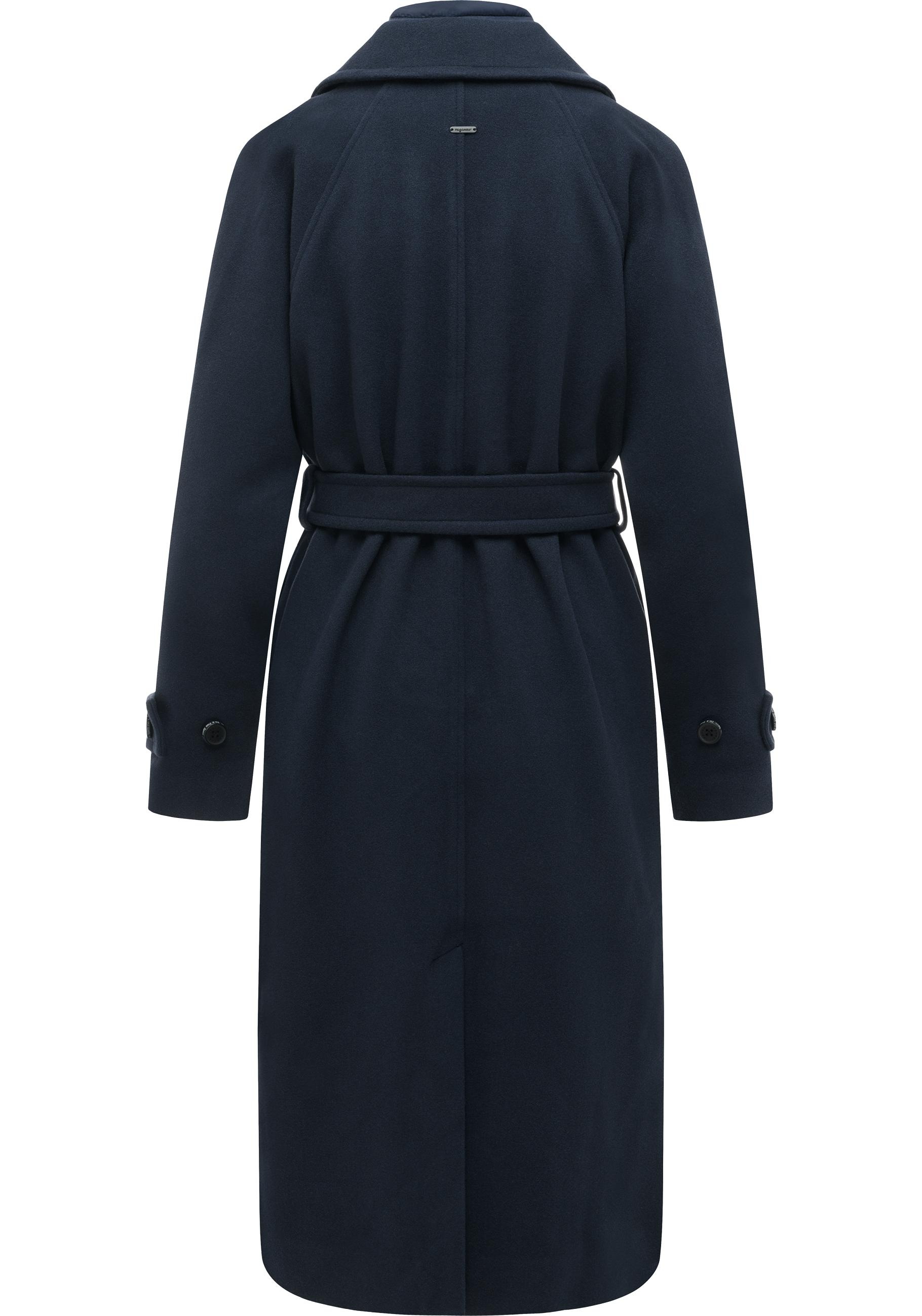 Ragwear Langmantel »Trenchie Felt Y« Weicher Trenchcoat mit herausnehmbarem Stepp-Inlay