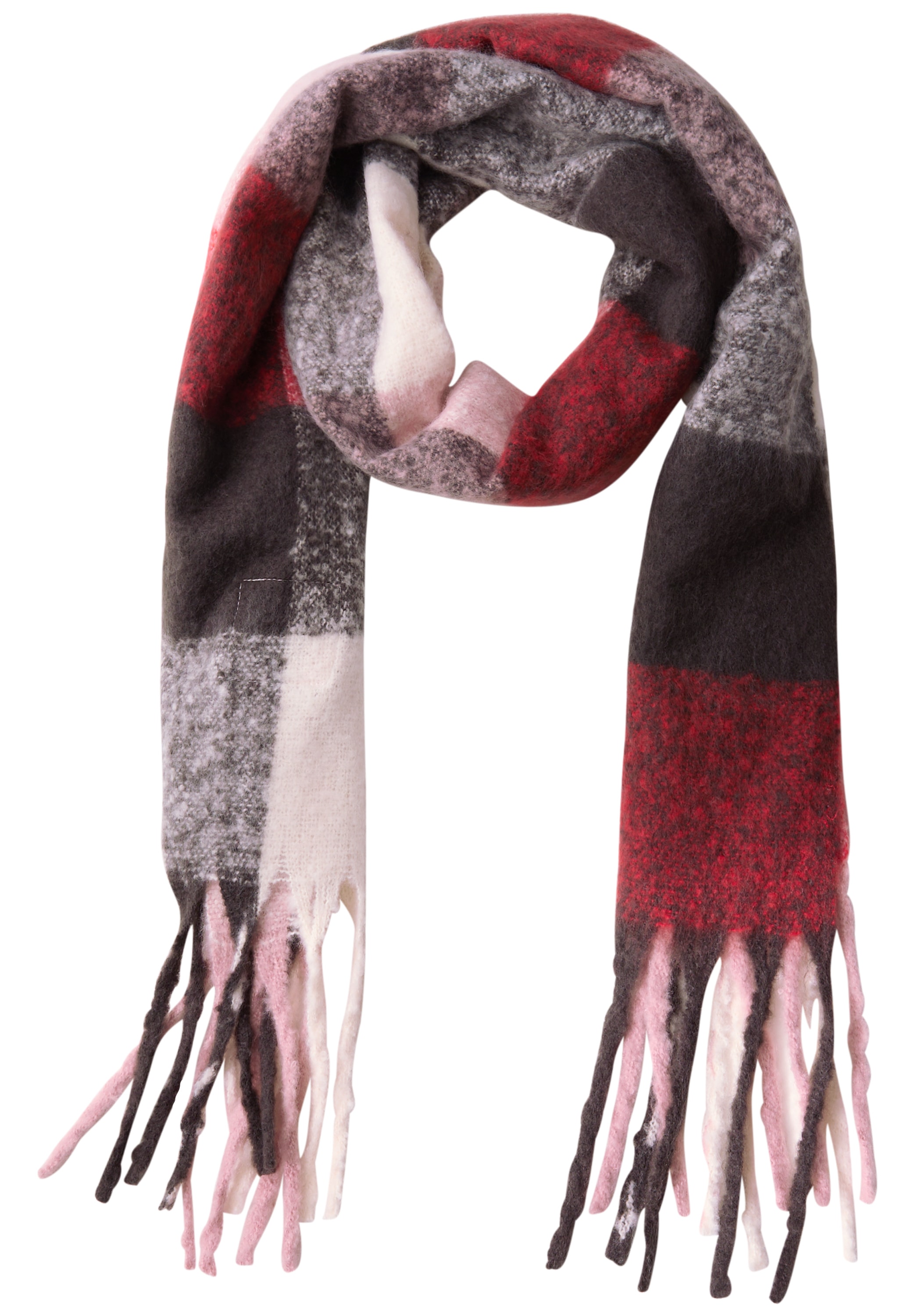 STREET ONE Schal mit Fransen am Saum