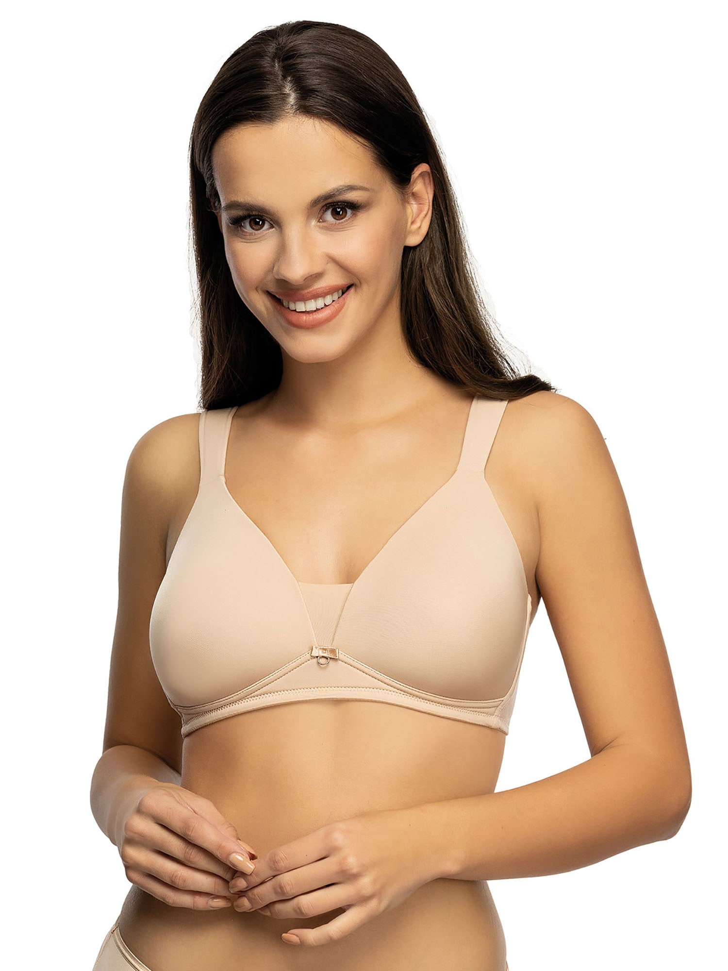 VIANIA Damen Schalen-BH "Schalen BH ohne Bügel Jessy", Gr. 100, beige, Obermaterial: 61% Polyamid PA. 27% Polyester PES. 12% Elasthan EL., BHs