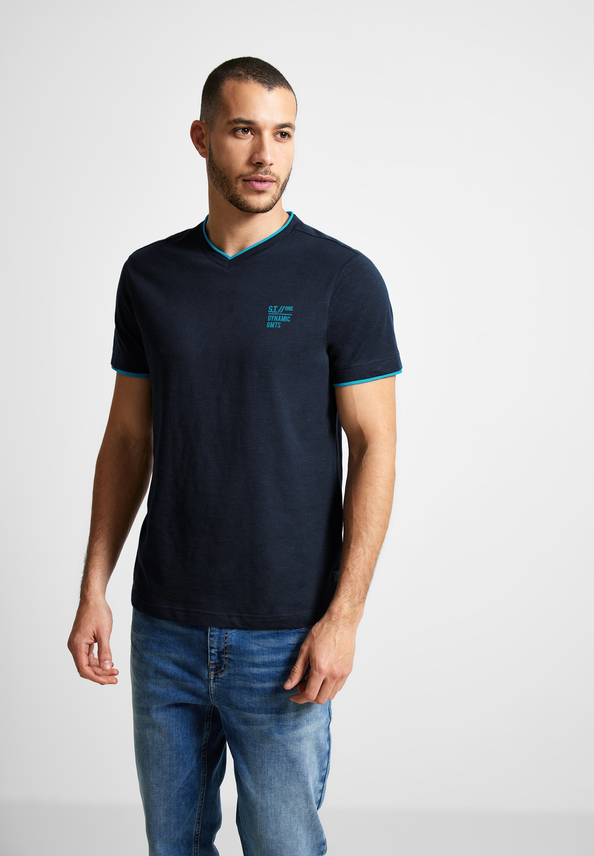 STREET ONE MEN 2-in-1-Shirt, 2in1 Optik