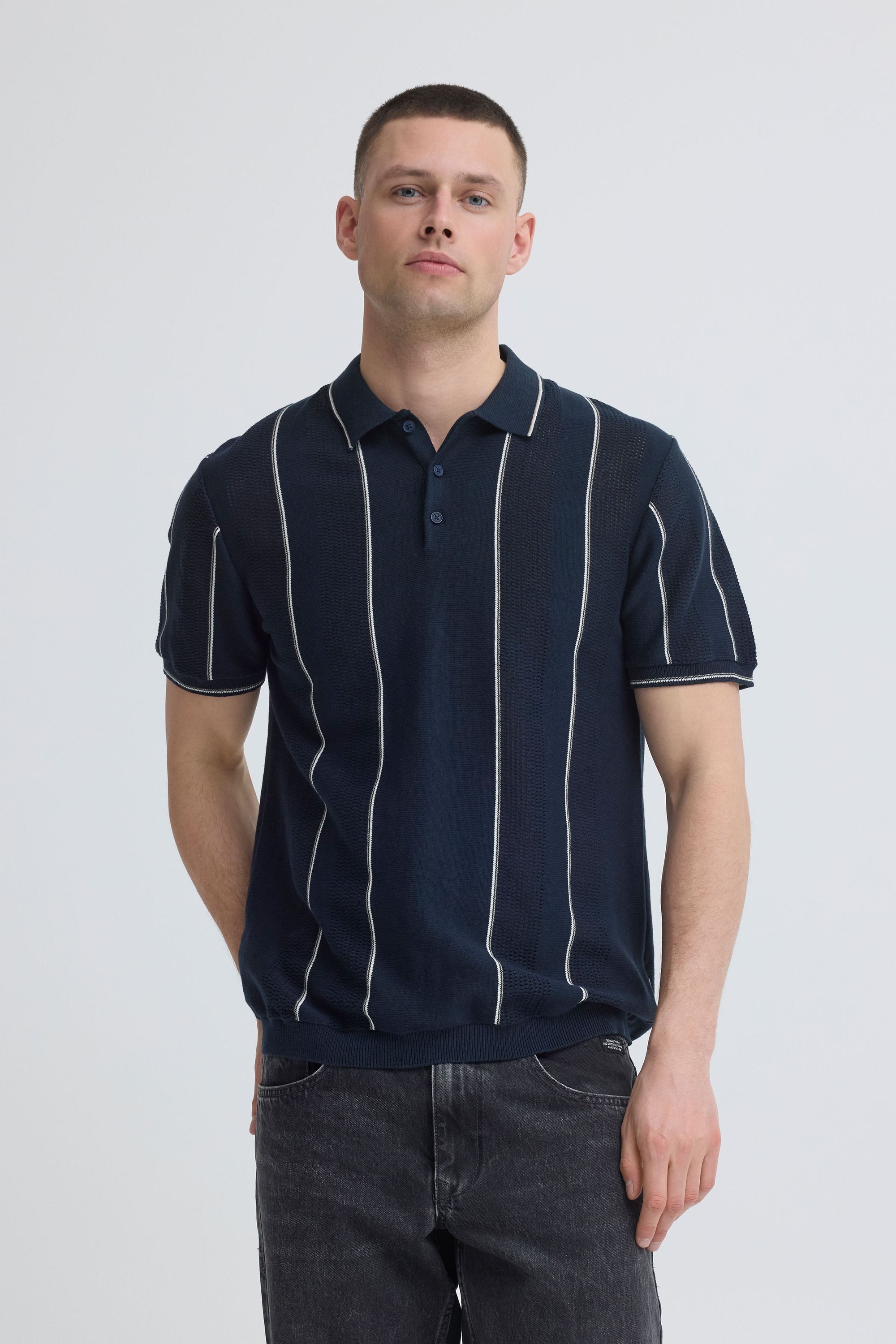 Blend Poloshirt »BHAven Polo« Legeres Polo-Shirt in Feinstrick-Qualität